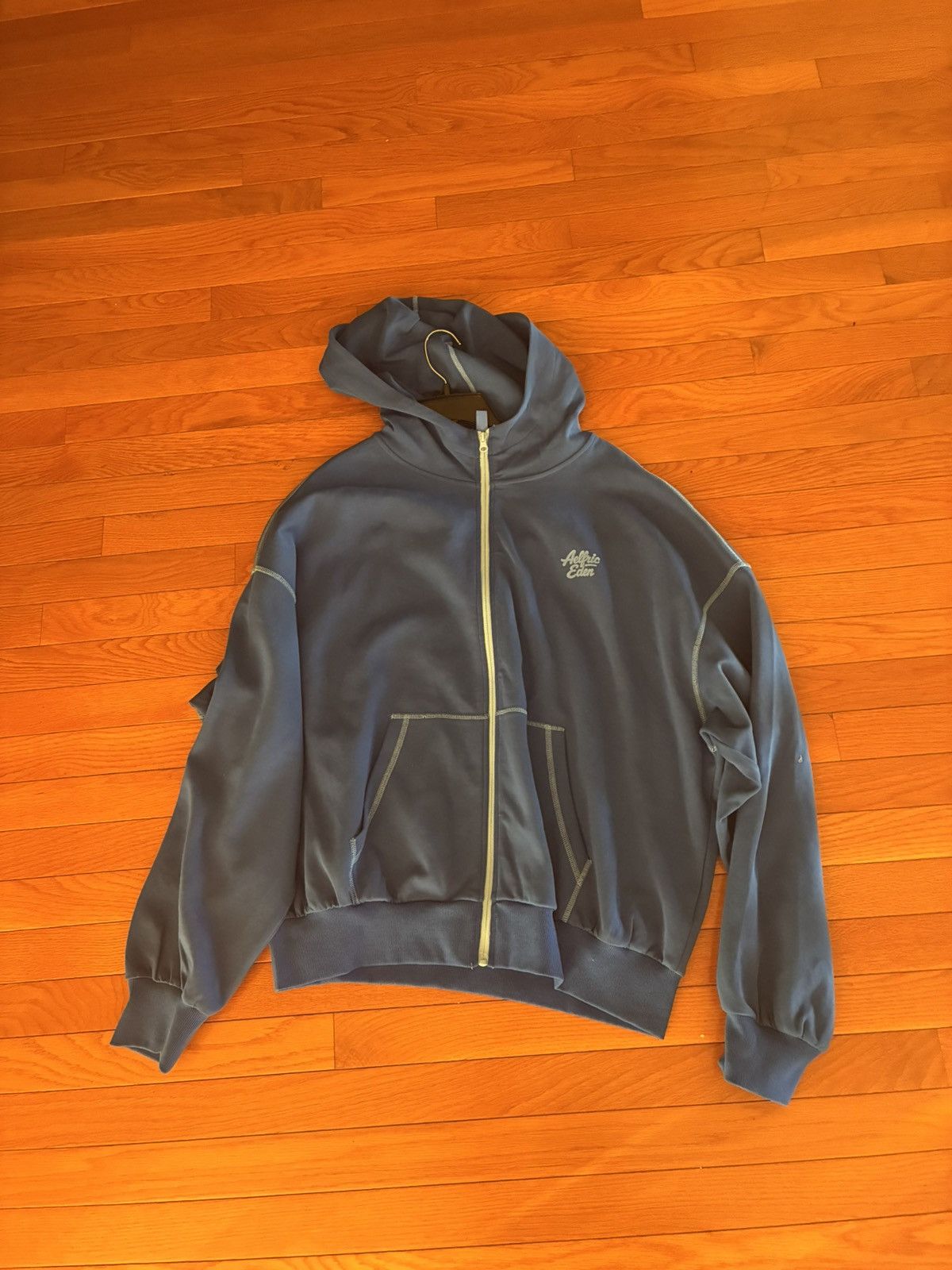 S4LEM × Supreme Supreme Salem Navy / Yellow Zip Up | Grailed