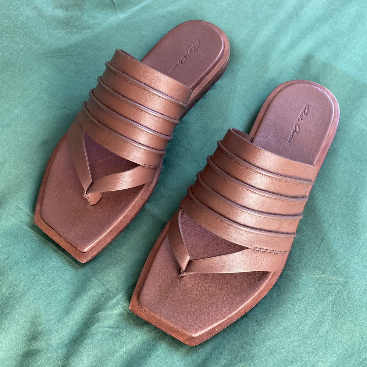 Rick Owens Rick Owens Leather Sandals (IT0108) Size US 8 / EU 41 - 1 Thumbnail