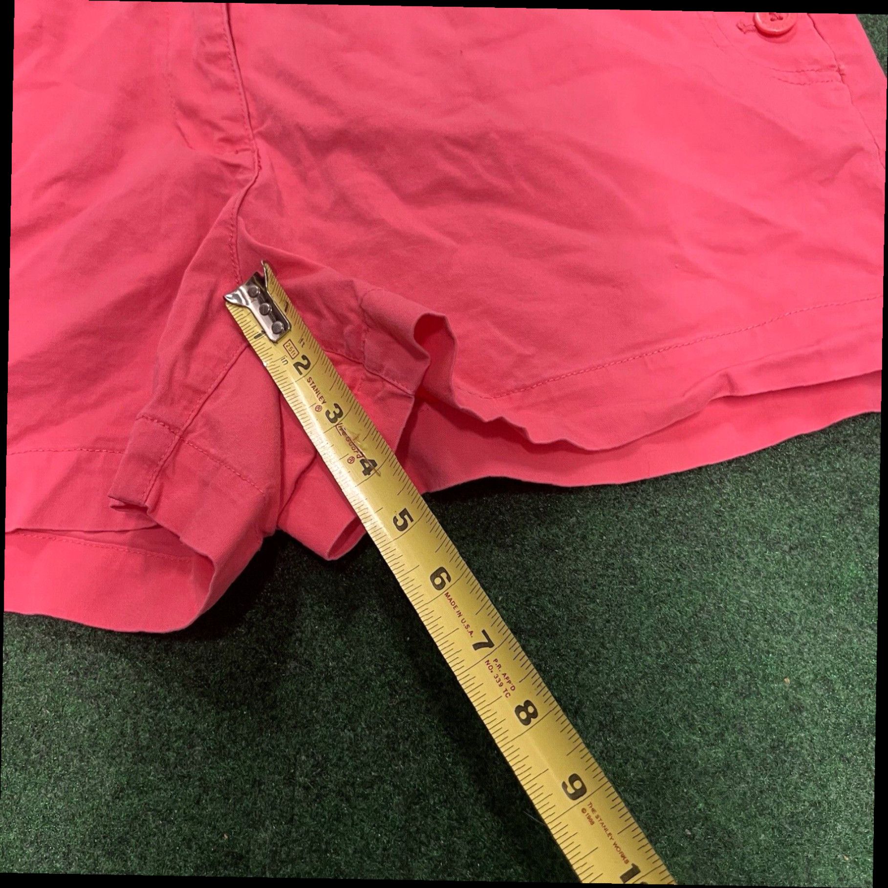 Nautica Nautica Shorts Womens 10 Pink Chino Mid-Rise 4.5" Zip Flat Front Summer Casual Size 34" / US 12 / IT 48 - 8 Thumbnail