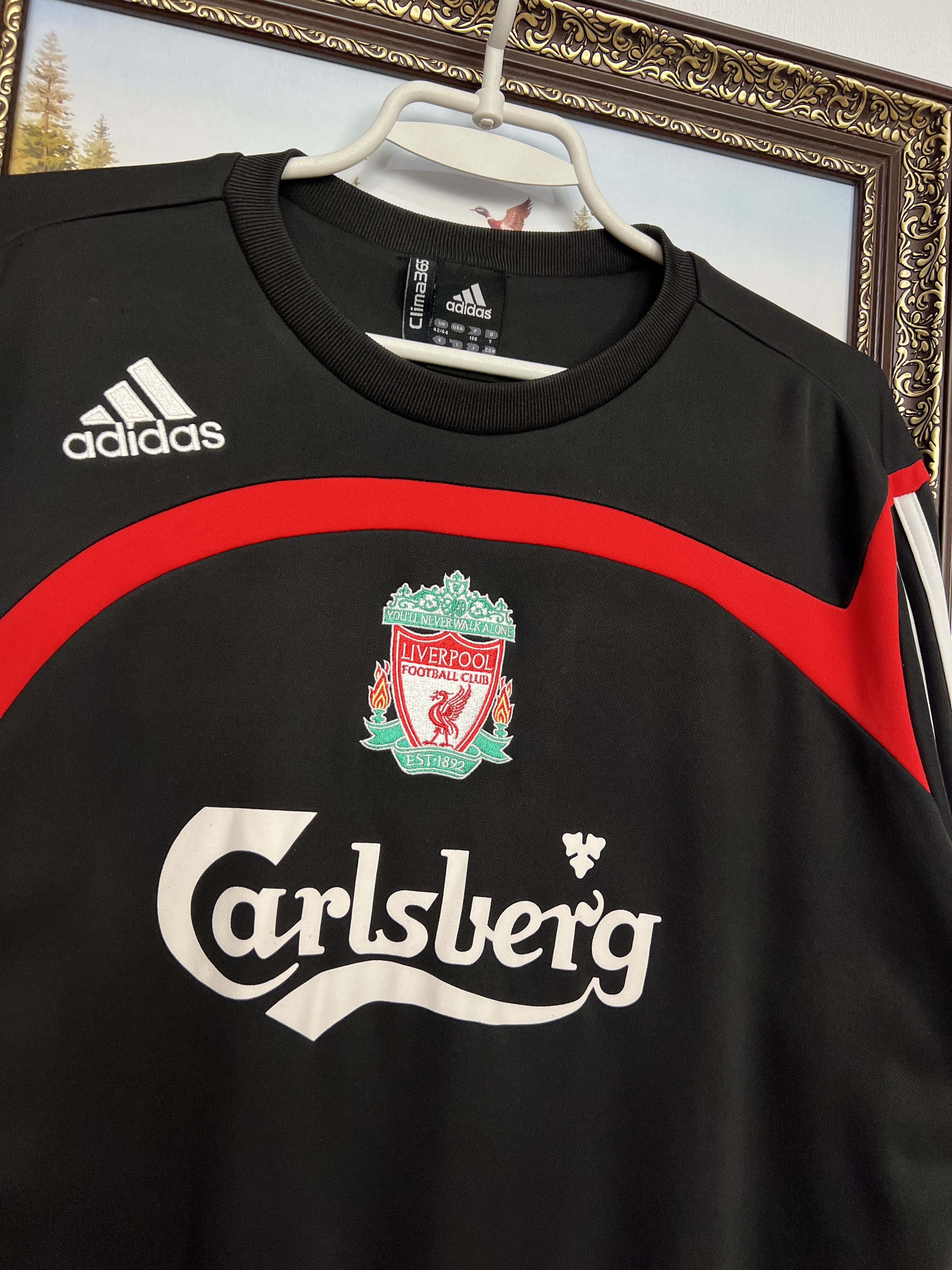 Adidas Liverpool Football Sweatshirt Soccer Track Top Crewneck Size US L / EU 52-54 / 3 - 3 Thumbnail