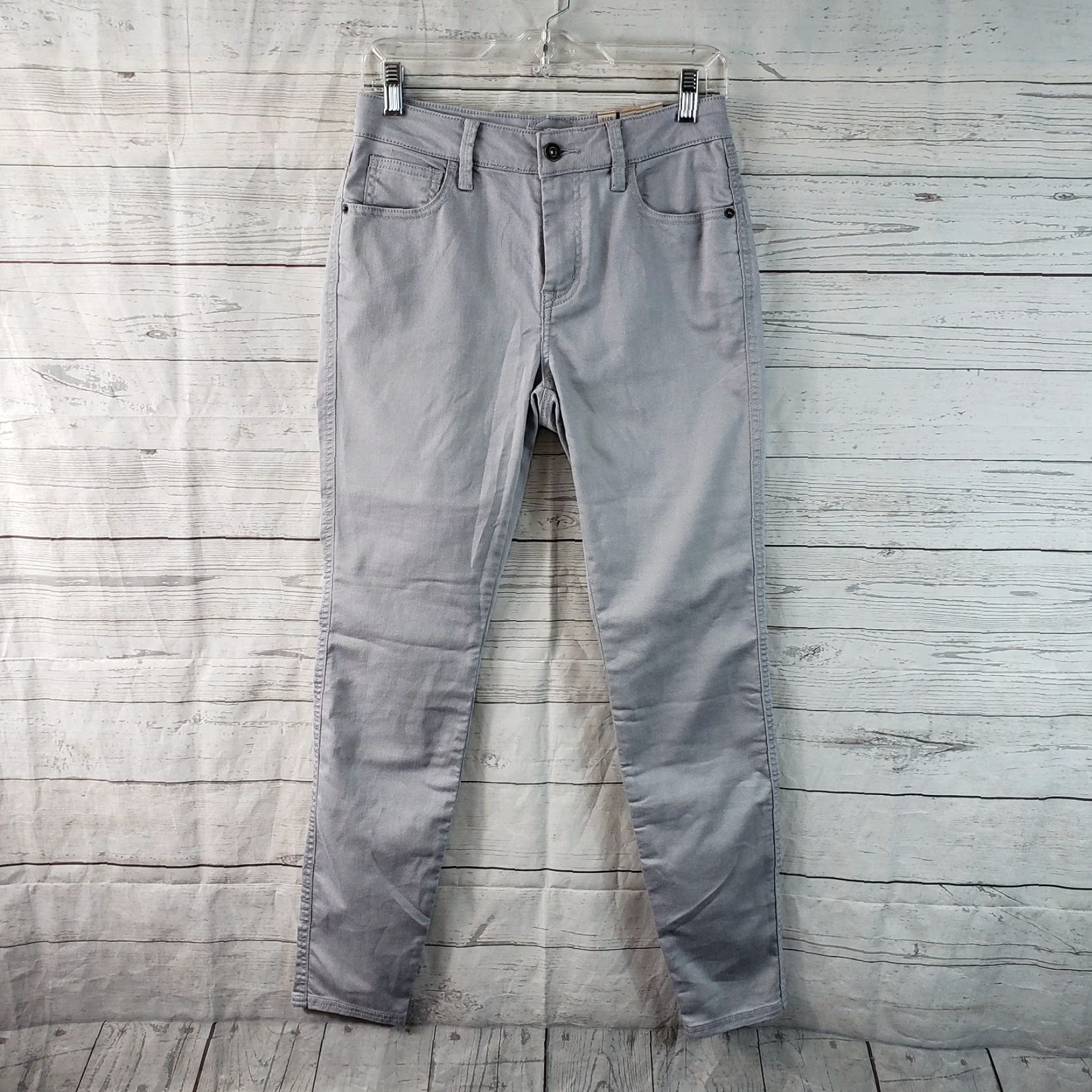 Prana Prana Womens Oday Skinny Jeans Sz 4 Storm Cloud Gray Mid Rise Size 27" / US 4 / IT 40 - 2 Thumbnail