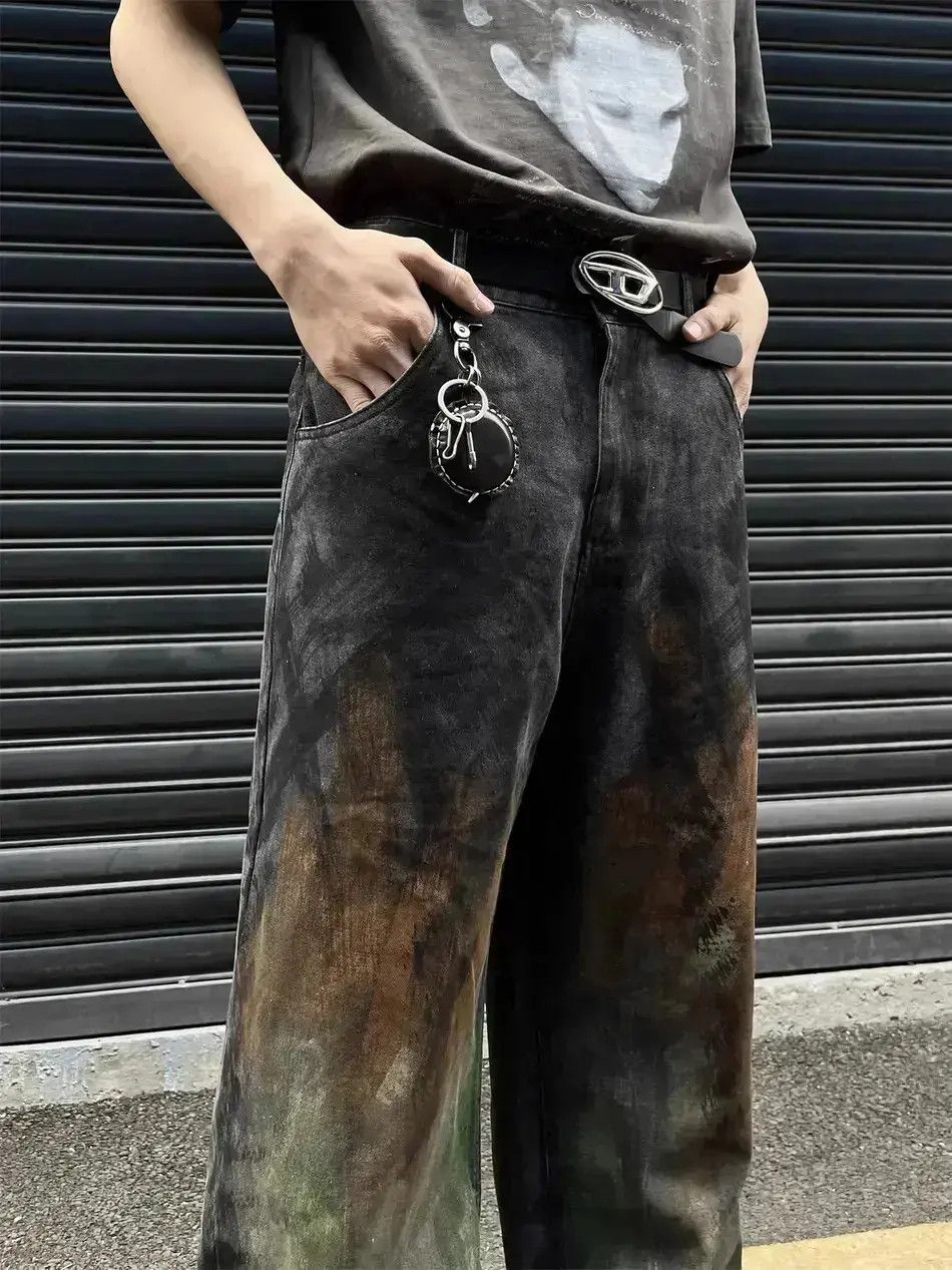 Japanese Brand Hip hop straight leg floor mop jeans Size US 32 / EU 48 - 6 Thumbnail
