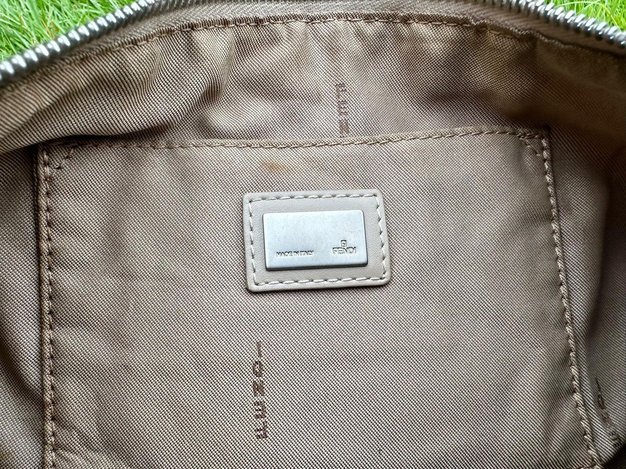 Fendi Authentic Fendi Zucchino Canvas Baguette Shoulder Bag Size ONE SIZE - 7 Thumbnail