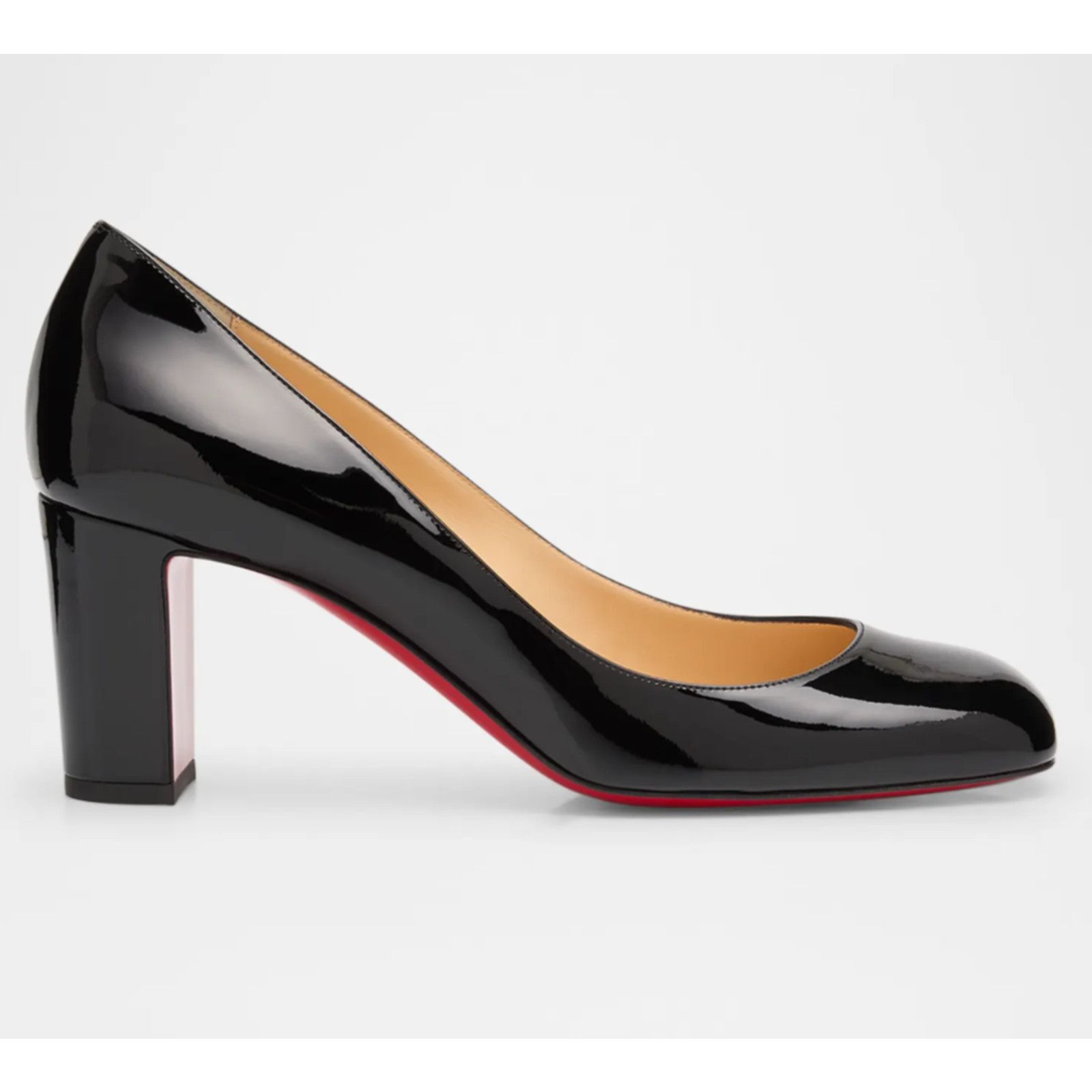 Christian Louboutin Christian Louboutin Cadrilla 70 Patent Block Heel Pump 35 Size US 5 / IT 35 - 1 Thumbnail