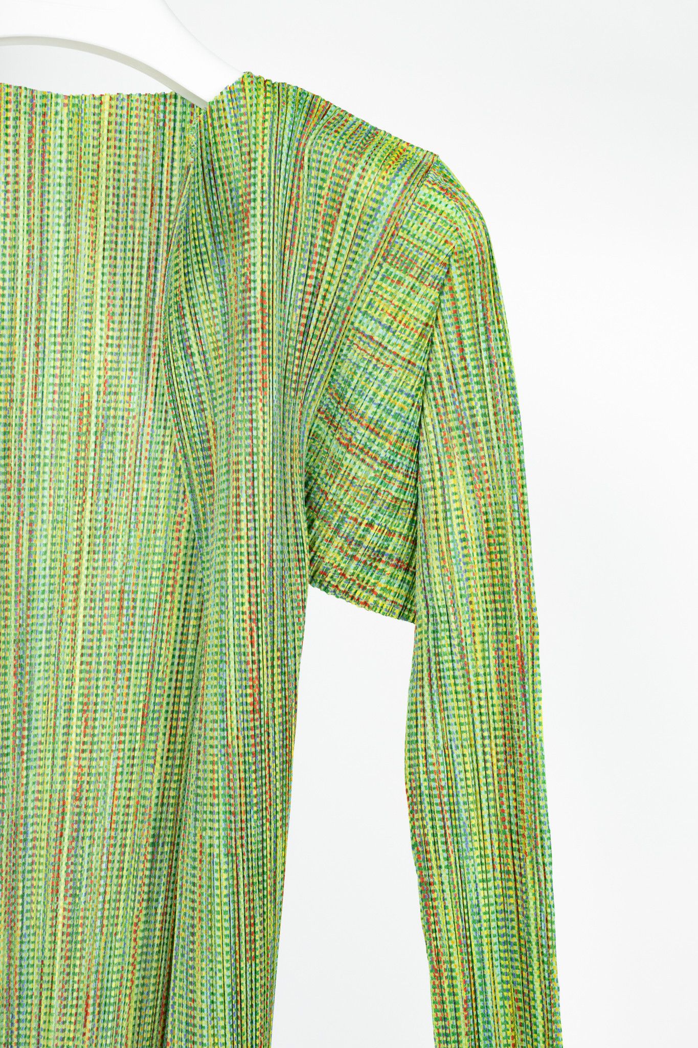 Pleats Please Issey Miyake Pleats Please Issey Miyake Pixel-Print Open-Front Cardigan Size ONE SIZE - 4 Thumbnail