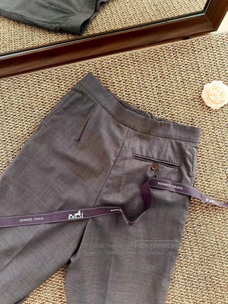 Hermes Hermes size M Margiela Era Wool Crepe Pleated Casual Busine Size 26" / US 2 / IT 38 - 5 Thumbnail