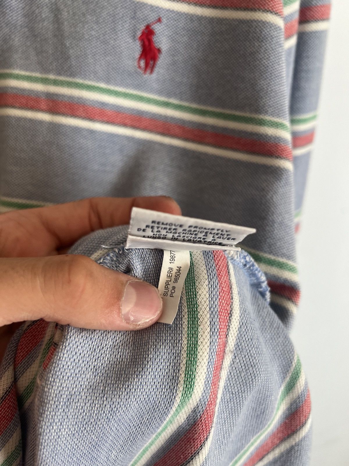 Polo Ralph Lauren Vintage Polo Ralph Lauren Rugby Shirt Red & Blue Striped Size US L / EU 52-54 / 3 - 7 Thumbnail