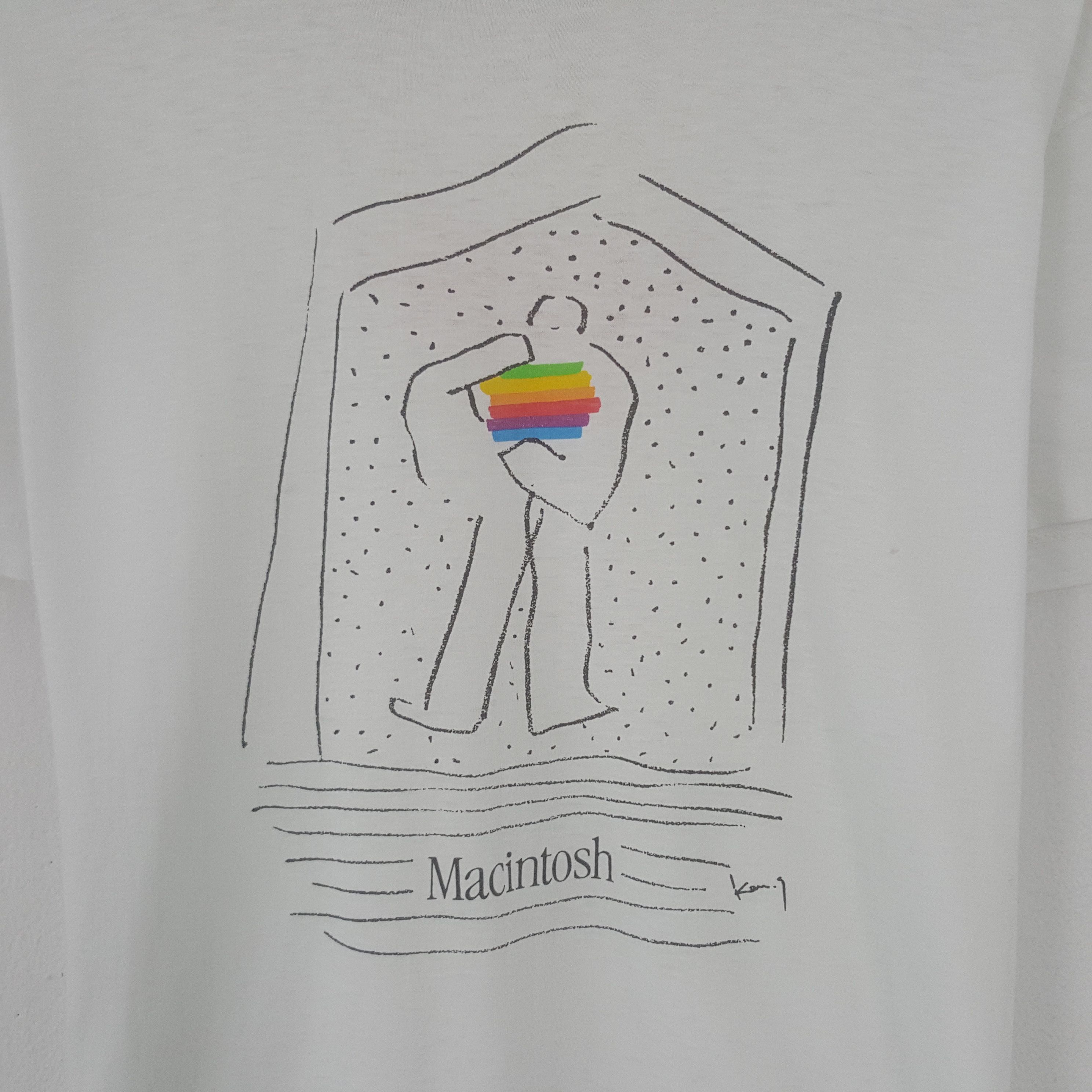 Apple × Vintage Vintage Apple Macintosh Tshirt Size US M / EU 48-50 / 2 - 2 Thumbnail