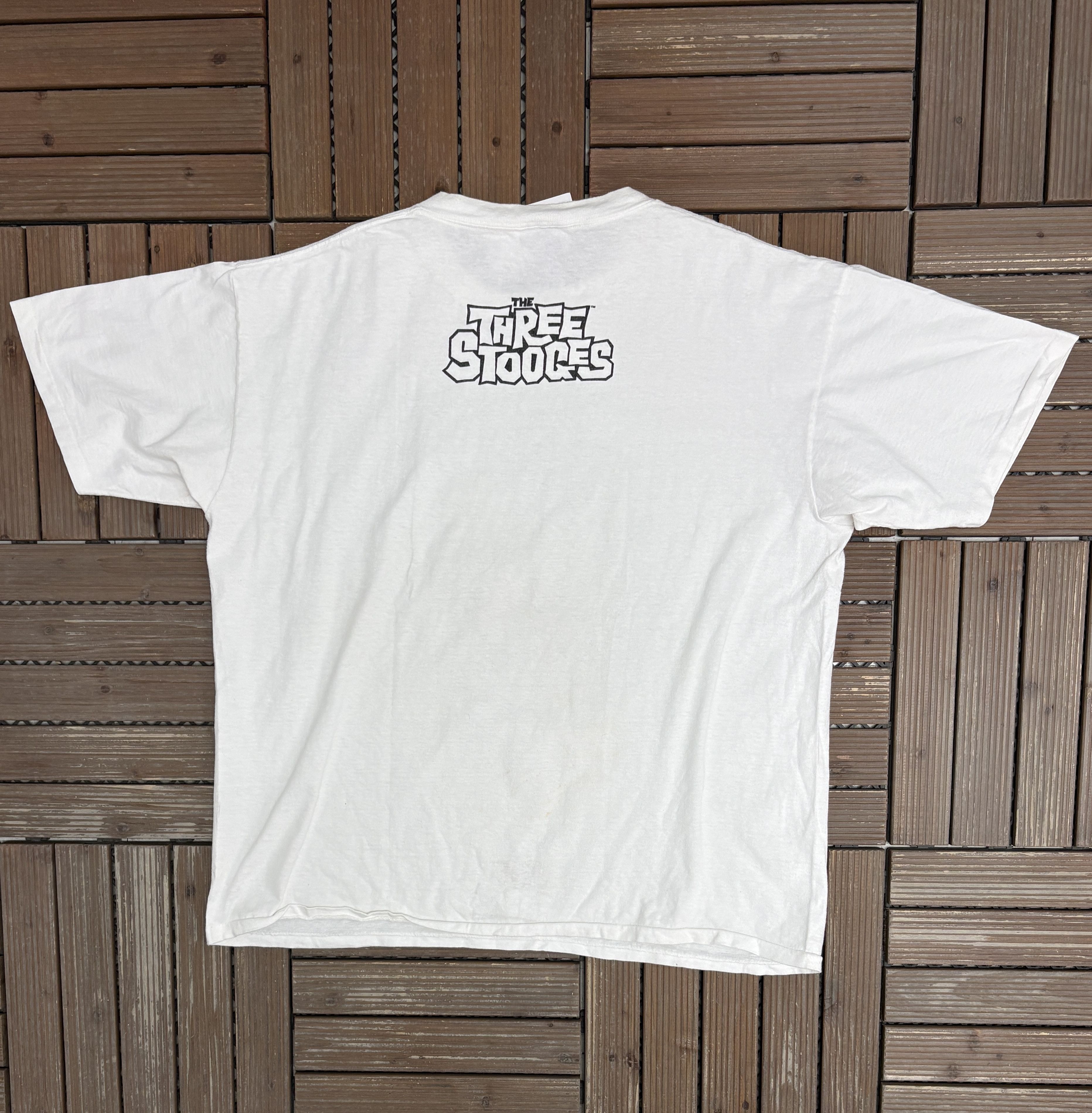 Vintage The Three Stooges Attorneys At Law Vintage White Tee Size US XL / EU 56 / 4 - 4 Thumbnail