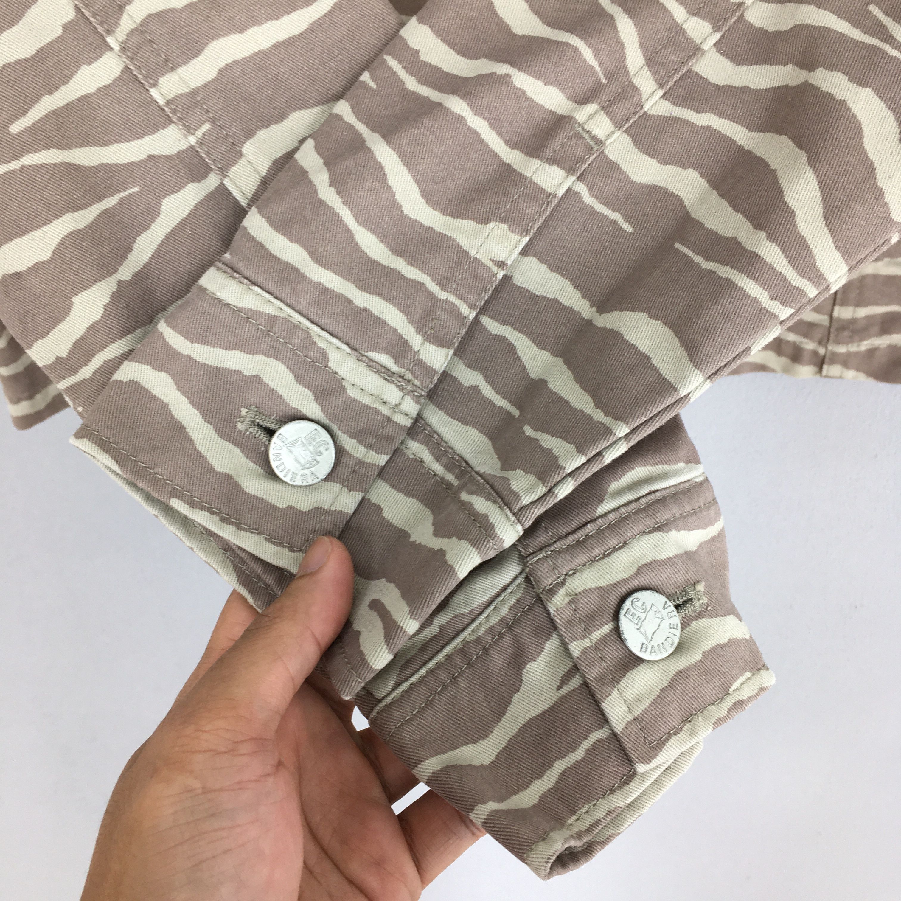 Emporio Armani × Enrico Coveri Enrico Coveri Bandiera Tiger Stripes Trucker Jacket Medium Size M / US 6-8 / IT 42-44 - 4 Thumbnail