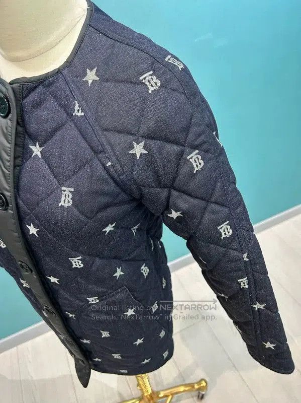 Burberry Burberry Blue Star Logo Quilted Cotton Coat. Size M / US 6-8 / IT 42-44 - 2 Thumbnail