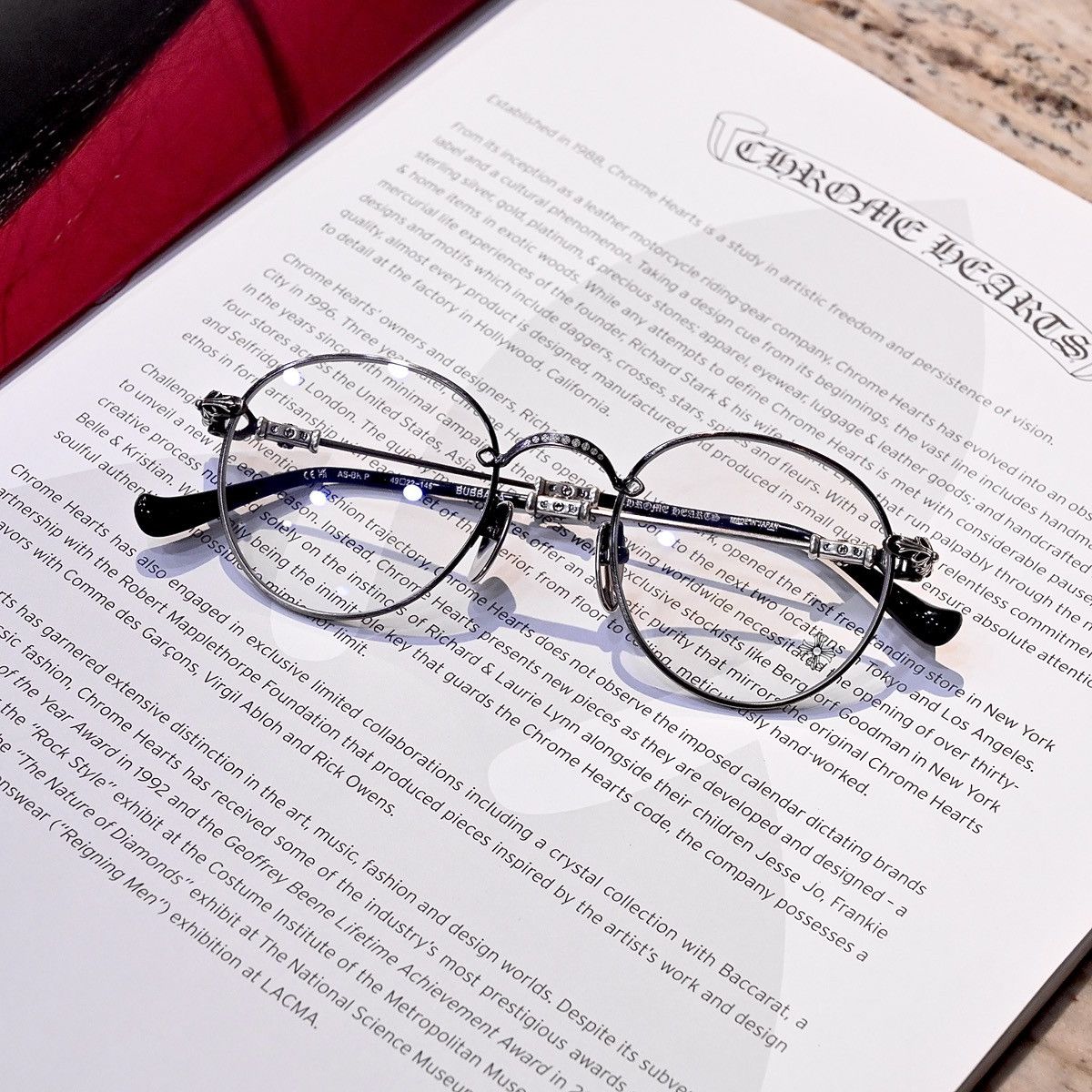 【Chrome Hearts】 Bubba-A Antique Silver Black Plastic Chrome Hearts CHROME HEARTS BUBBA-A Antique Silver-Black