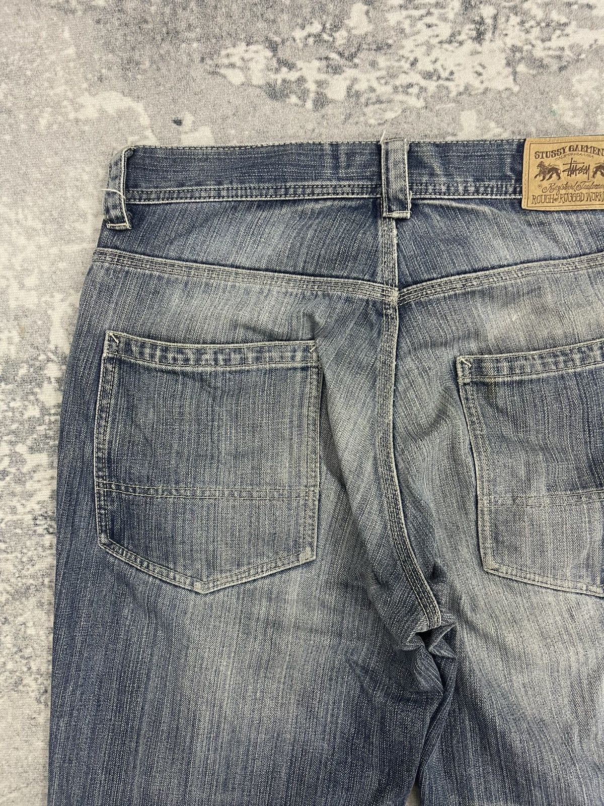Stussy Vintage Stüssy Japan 'Rough & Rugged' Carpenter Denim Pants Size US 32 / EU 48 - 14 Thumbnail