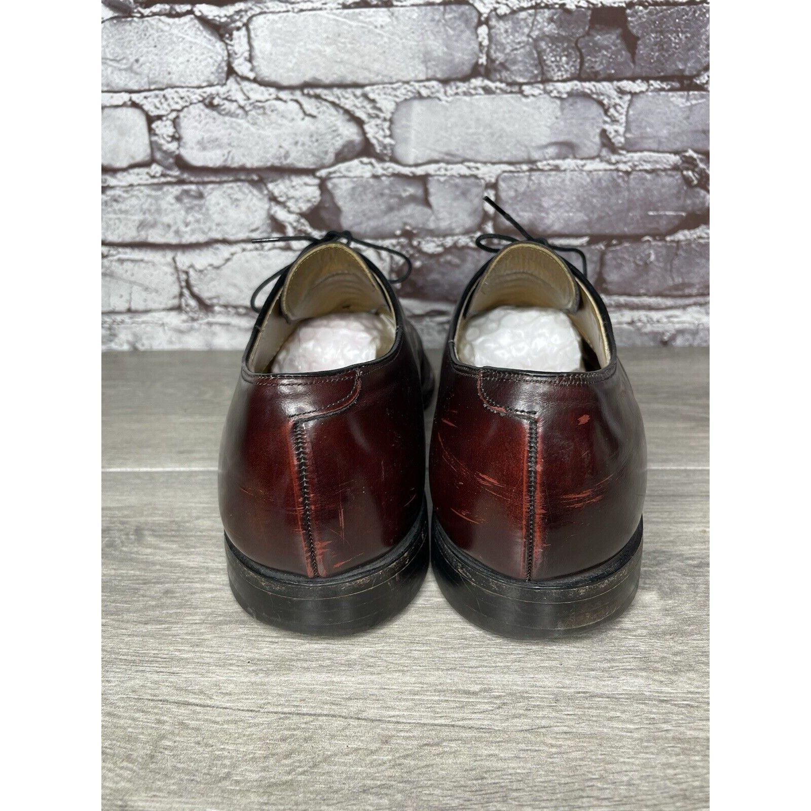 Johnston & Murphy Johnston & Murphy Optima Oxblood Burgundy Leather Dress Shoe Size US 13 / EU 46 - 6 Thumbnail