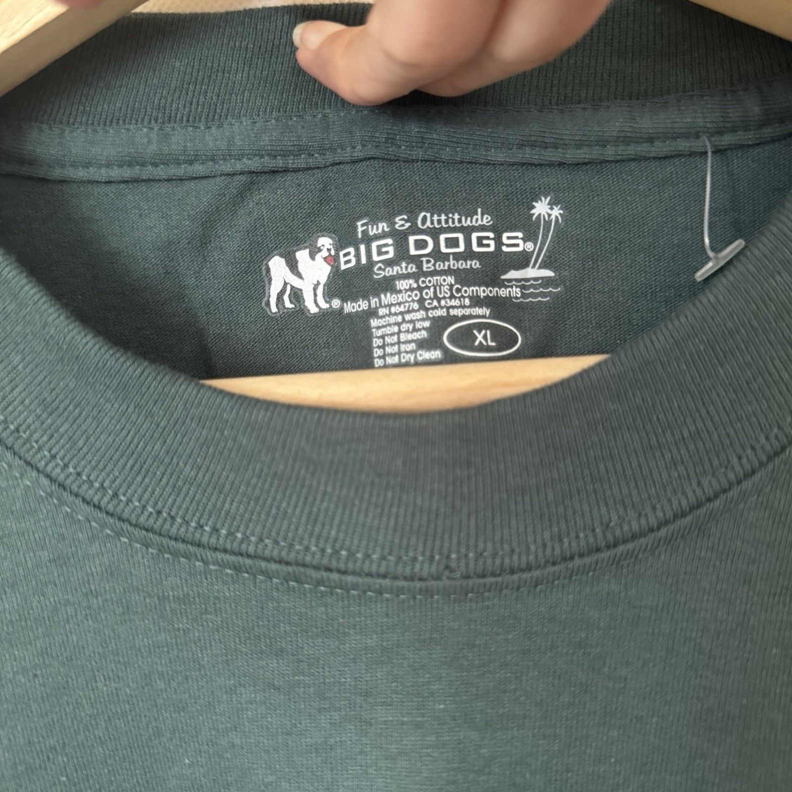 Big Dogs Vtg Big Dogs Shirt XXL Green Graphic Print Funny Dad USA Size US XXL / EU 58 / 5 - 3 Thumbnail