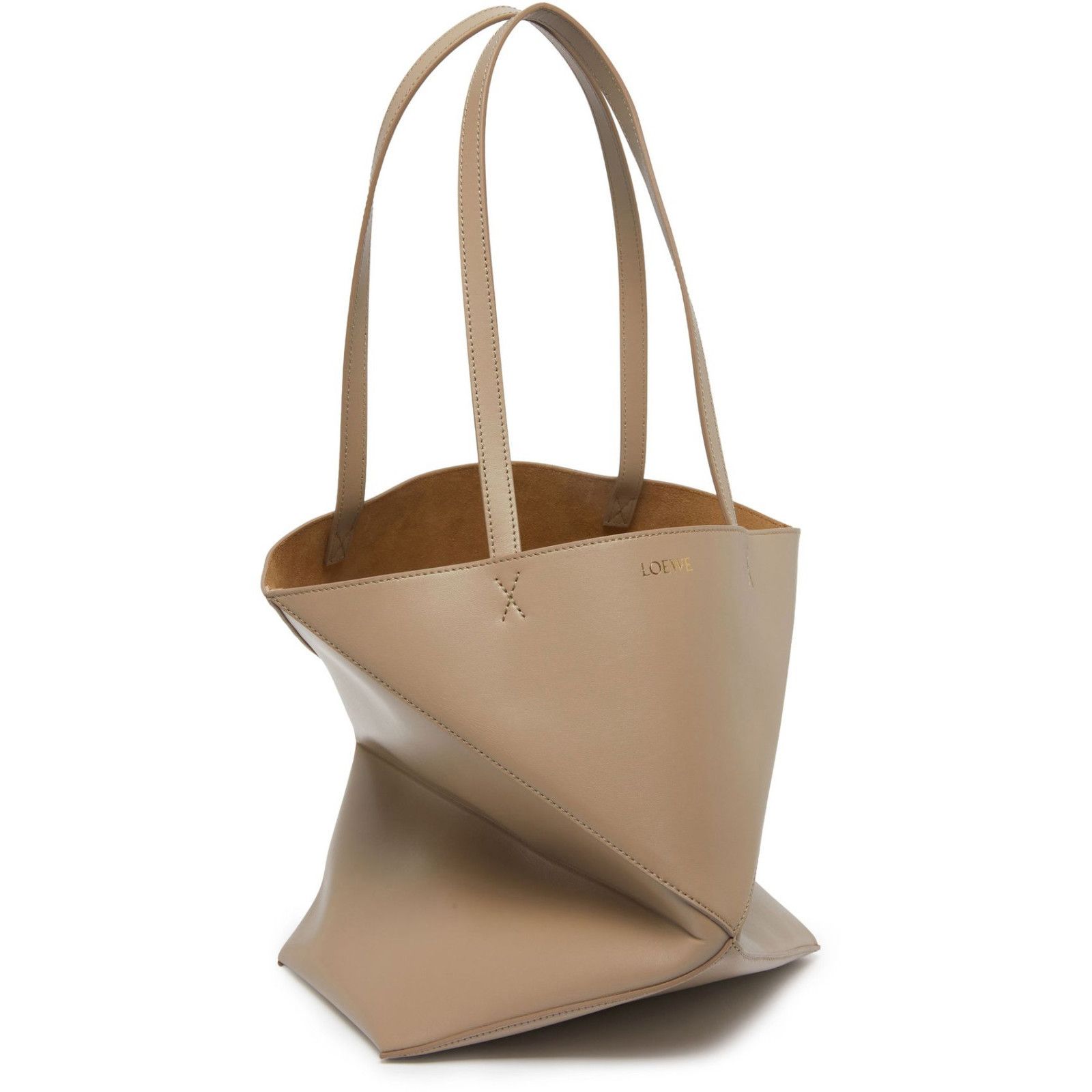 Loewe LOEWE Puzzle Fold Medium Sand Leather Tote Bag New & Authent Size ONE SIZE - 2 Thumbnail