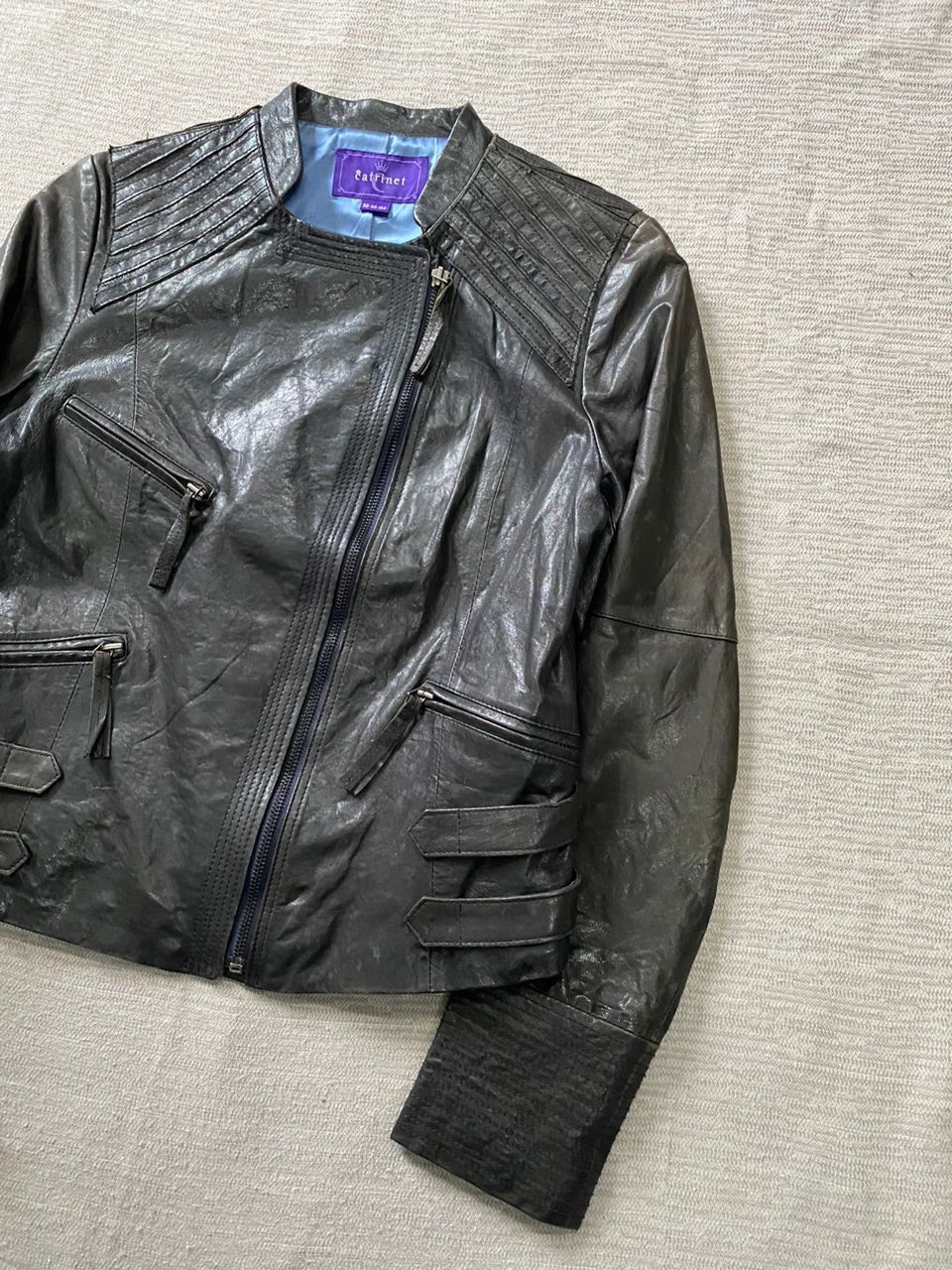 If Six Was Nine × Japanese Brand × Le Grande Bleu (L.G.B.) Catrinet Leather Jacket Size XS / US 0-2 / IT 36-38 - 2 Thumbnail