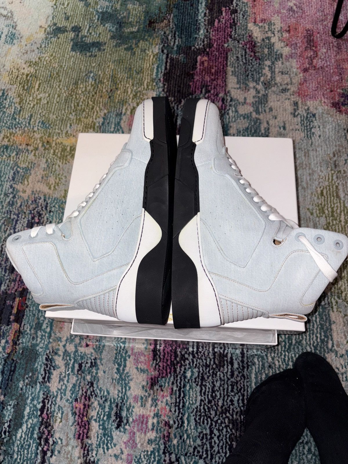 Givenchy 2016 DS GIVENCHY DENIM TYSON SNEAKERS Size US 13 / EU 46 - 2 Thumbnail