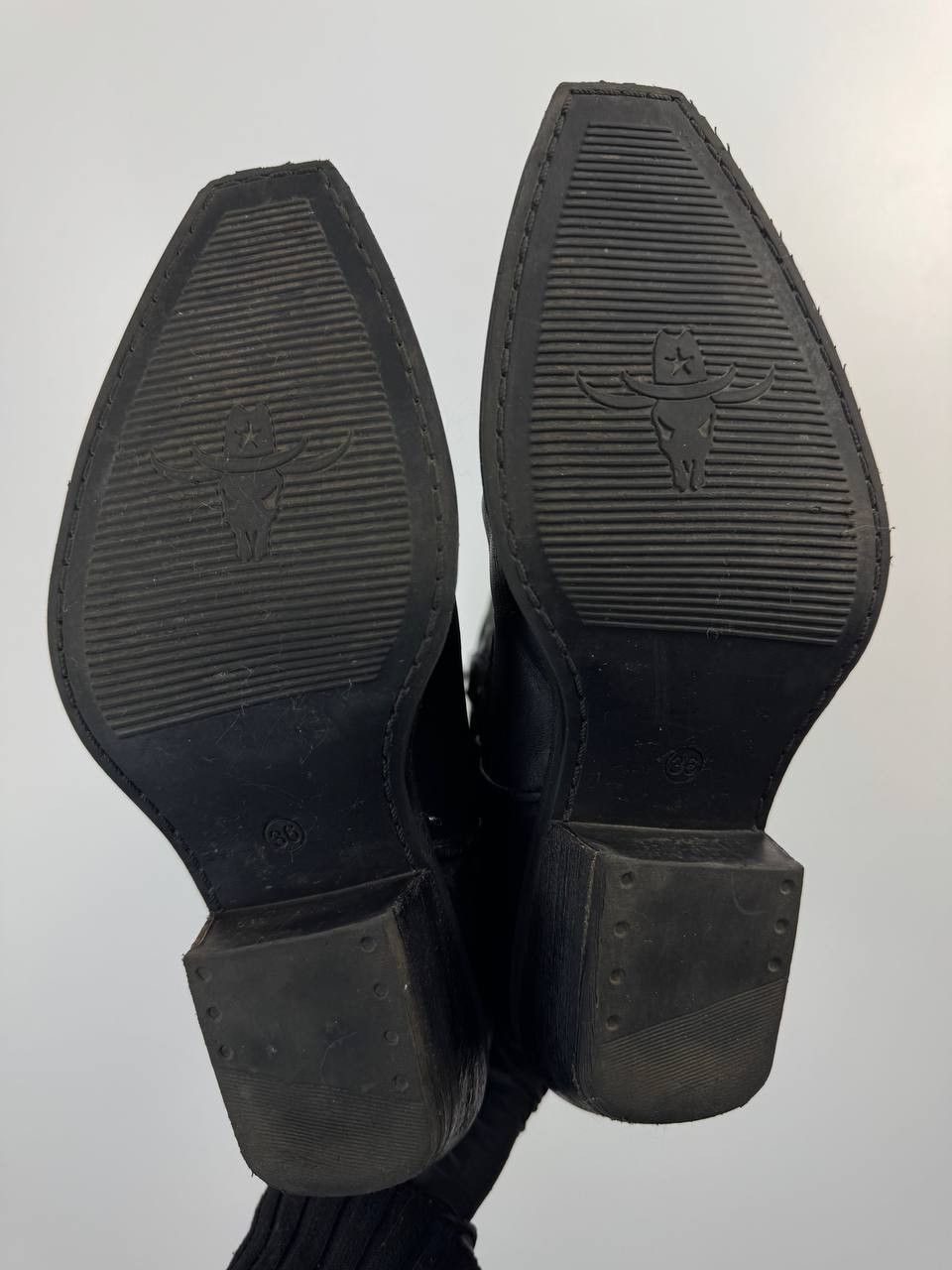 Steve Madden Steve Madden Black Leather Cowboy Boots Womens Size 6 EU 36 Size US 6 / IT 36 - 13 Thumbnail