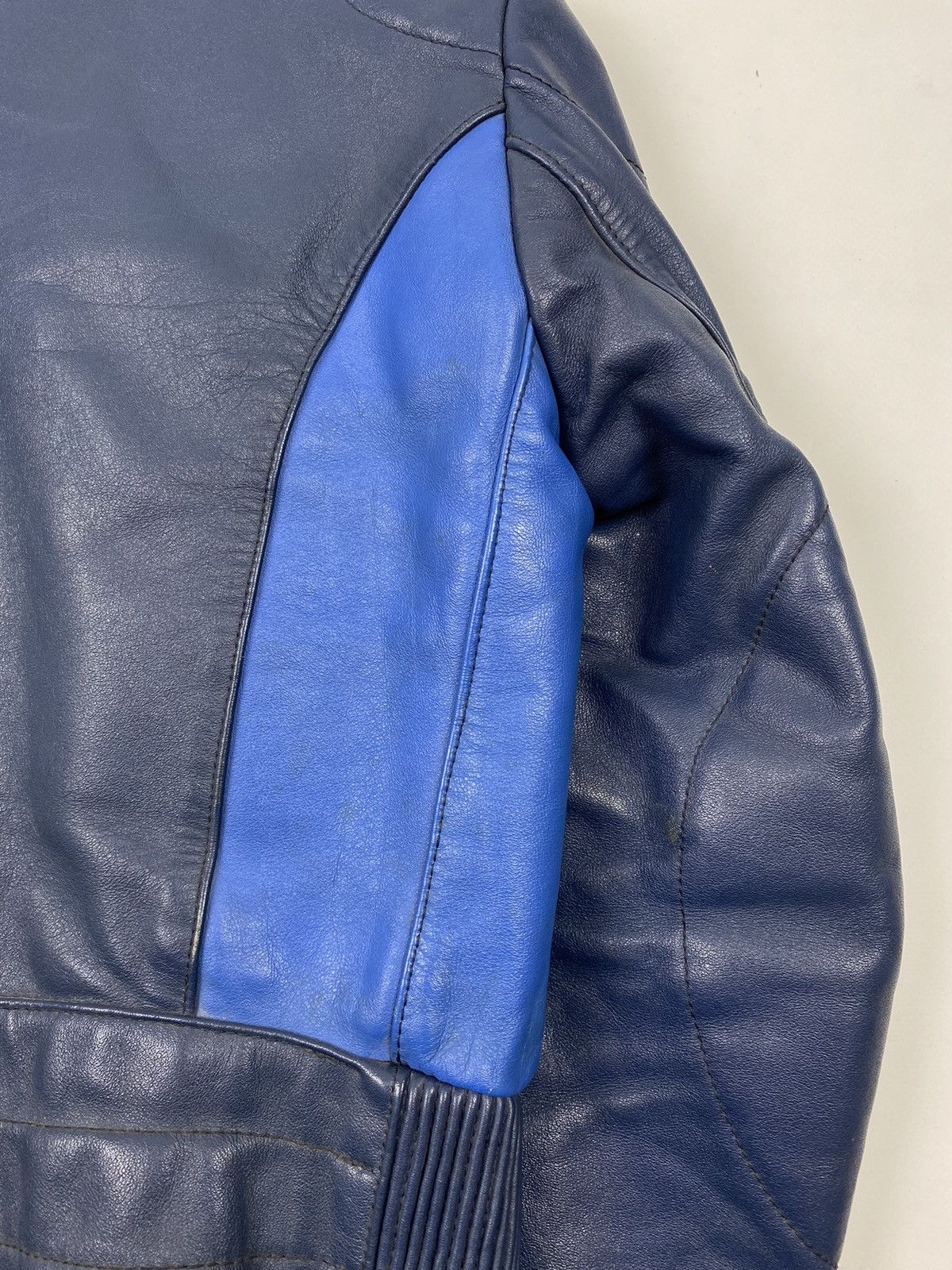 Vintage 1970’s Vintage Harro Two Tone Cafe Racer Leather Jacket Size M / US 6-8 / IT 42-44 - 19 Thumbnail