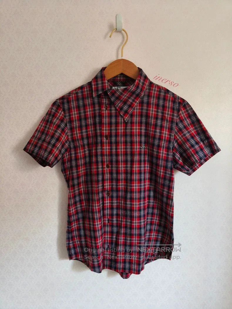 Vivienne Westwood Vivienne Westwood Red Plaid Short Sleeve Shirt. Size US M / EU 48-50 / 2 - 1 Thumbnail