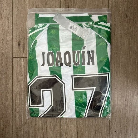 Kappa Real Betis Joaquin #27 Retro Soccer Jersey Home Green 95/97 Size US L / EU 52-54 / 3 - 3 Thumbnail
