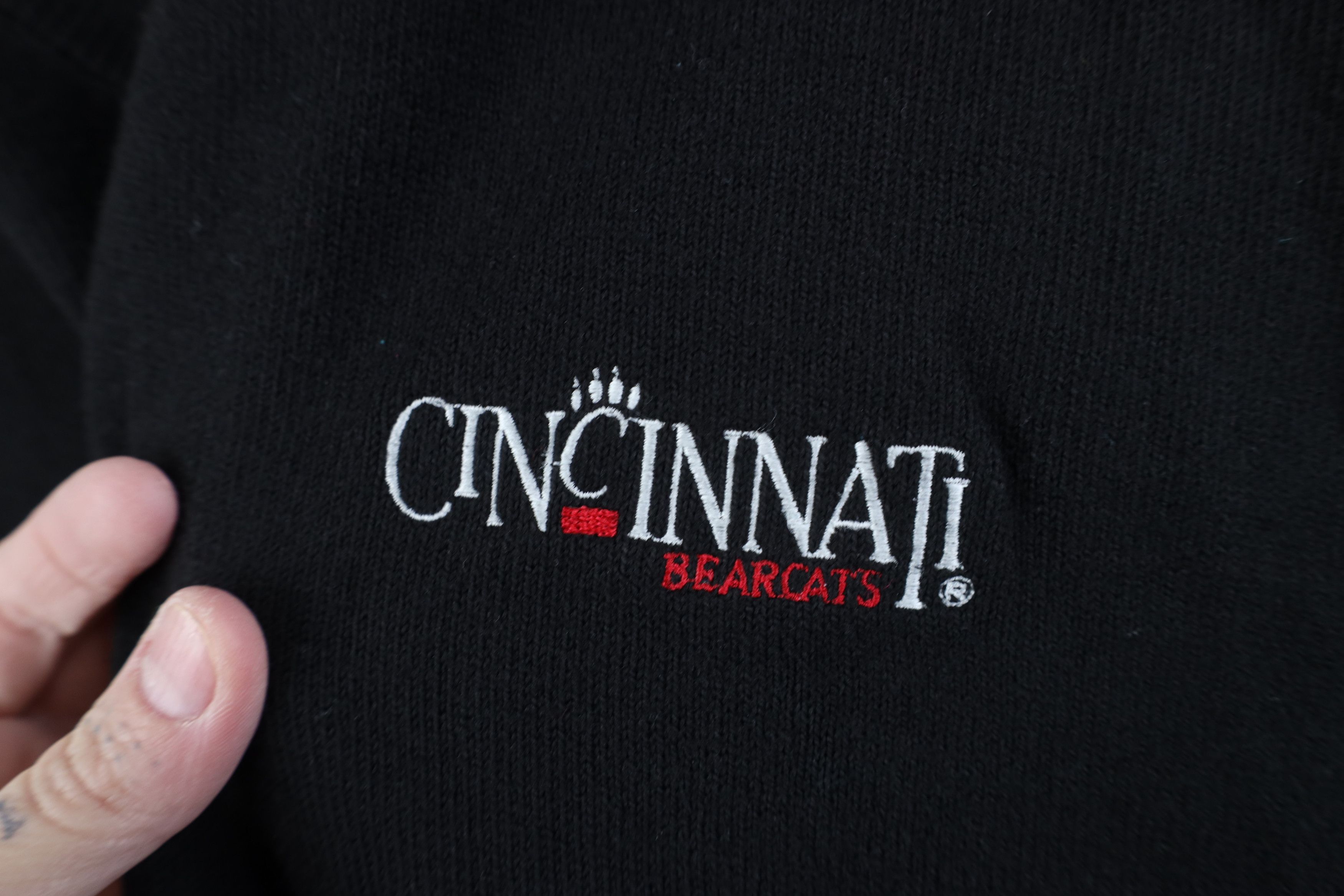 Vintage Vintage 90s University of Cincinnati Knit V-Neck Sweater US Size US XXL / EU 58 / 5 - 4 Thumbnail
