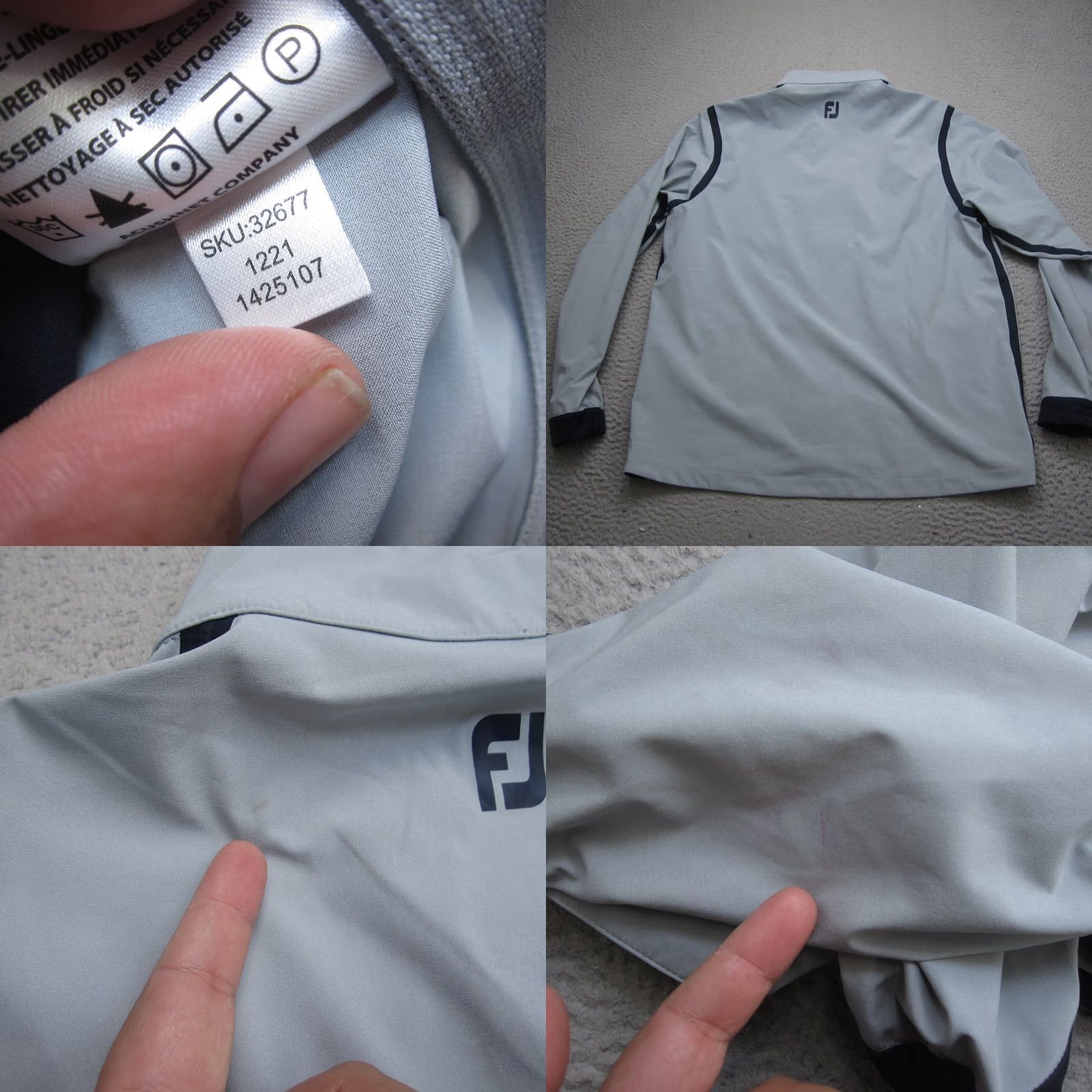 Footjoy FootJoy Jacket Mens XL Blue Windbreaker Rain Hydroverse Reversible Waterproof Size US XL / EU 56 / 4 - 9 Thumbnail