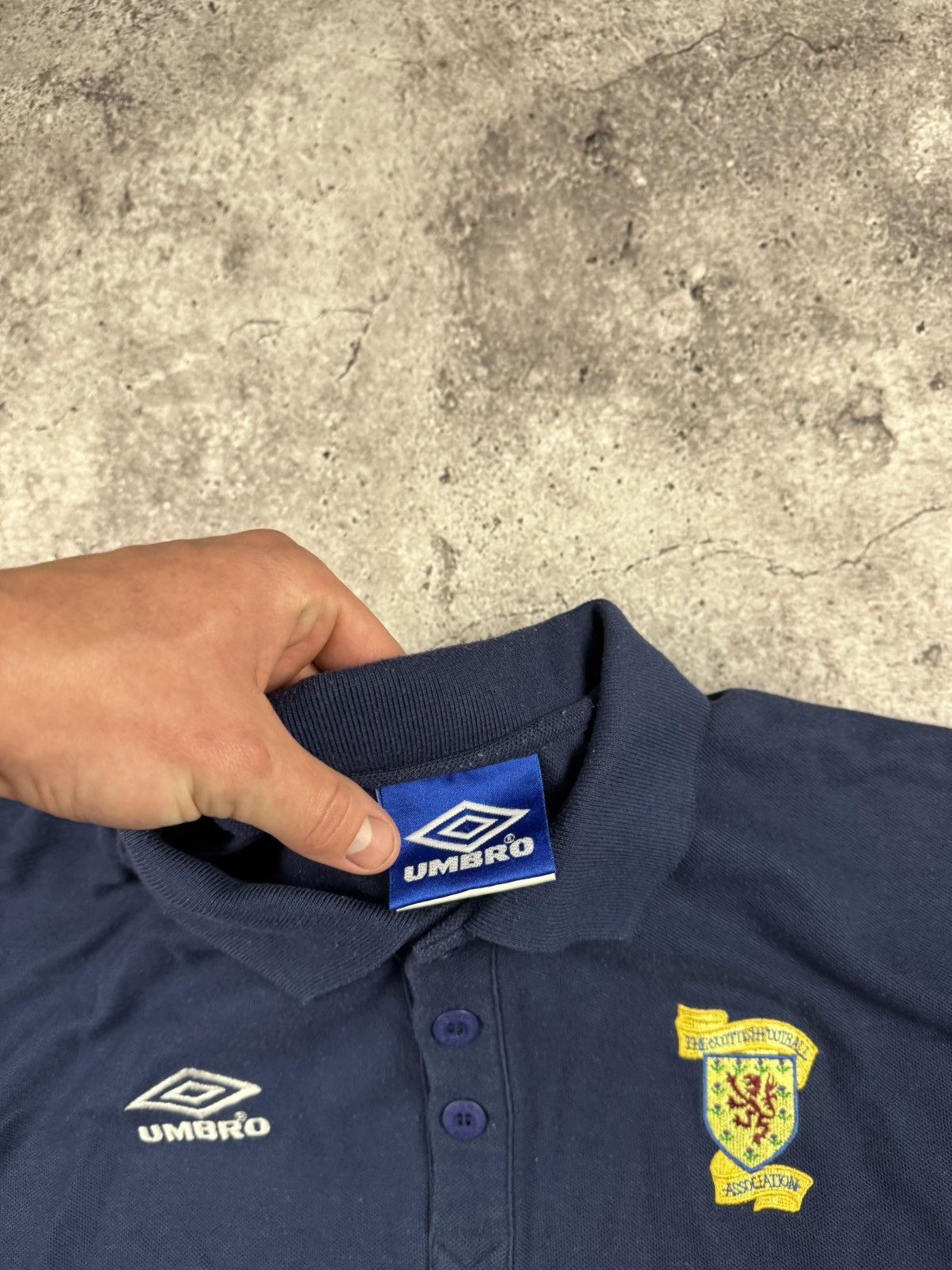 Umbro Vintage Scotland Umbro Soccer Y2K Polo Jersey Football Shirt Size US XL / EU 56 / 4 - 3 Thumbnail