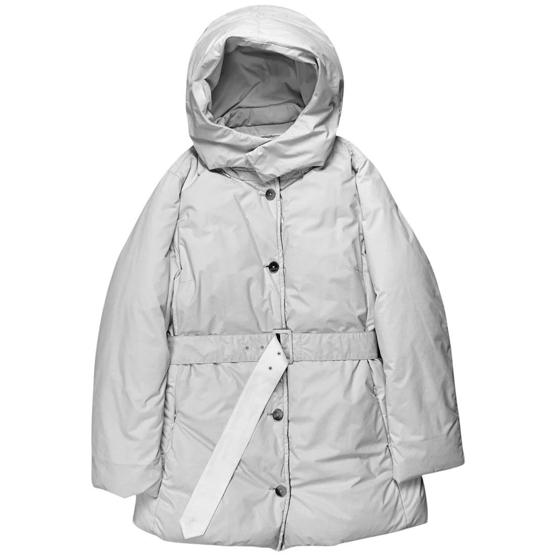 Jil Sander Jil Sander Belted Zip Hood Down Parka - AW10 Size US S / EU 44-46 / 1 - 1 Thumbnail