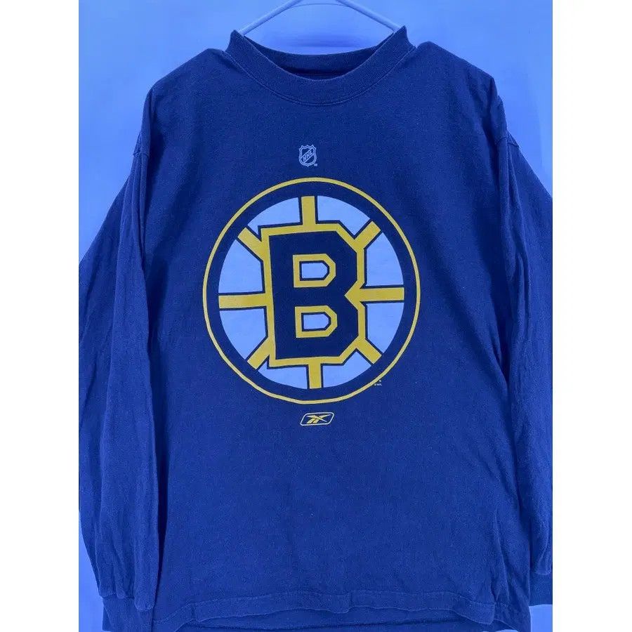 Reebok Boston Bruins Vintage Logo Long Sleeve T-Shirt L (Reebok) Size US L / EU 52-54 / 3 - 7 Thumbnail
