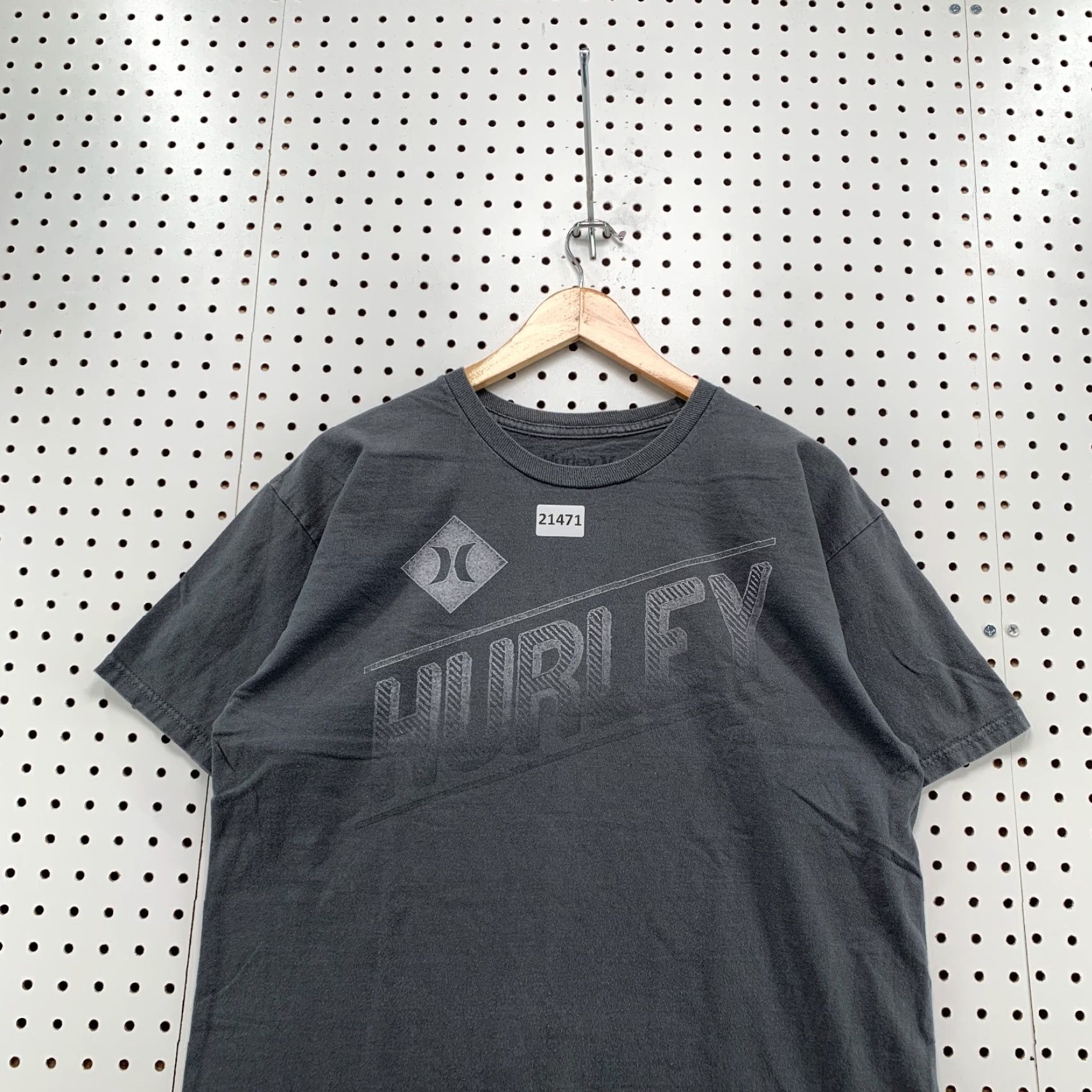 Hurley Hurley Shirt Adult Large Short Sleeve Faded Black Gray 21x28 Size US L / EU 52-54 / 3 - 5 Thumbnail