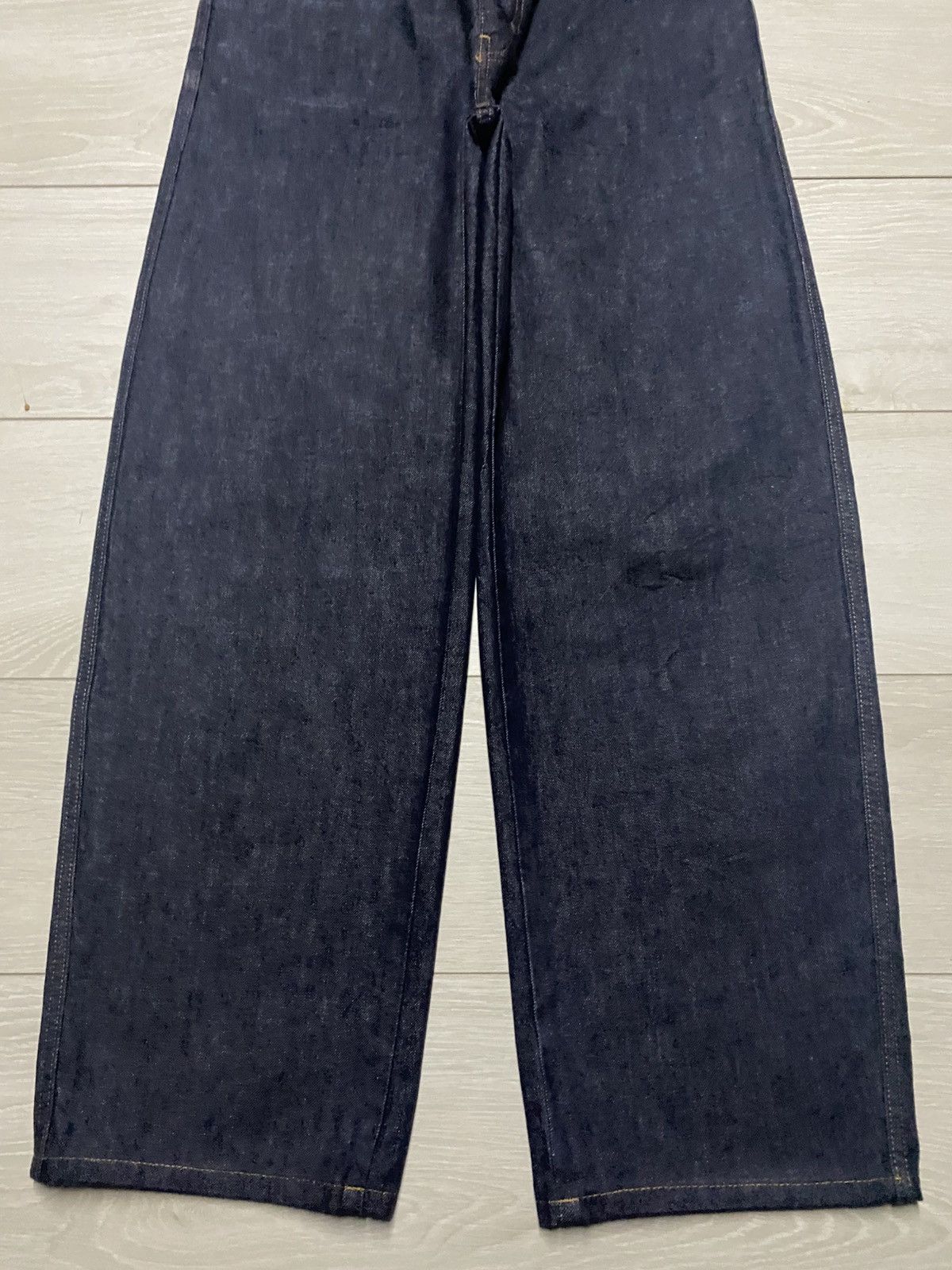 Engineered Garments × Uniqlo Vintage Uniqlo Blue Wash Super Baggy Wide Leg Jeans Size US 29 - 5 Thumbnail