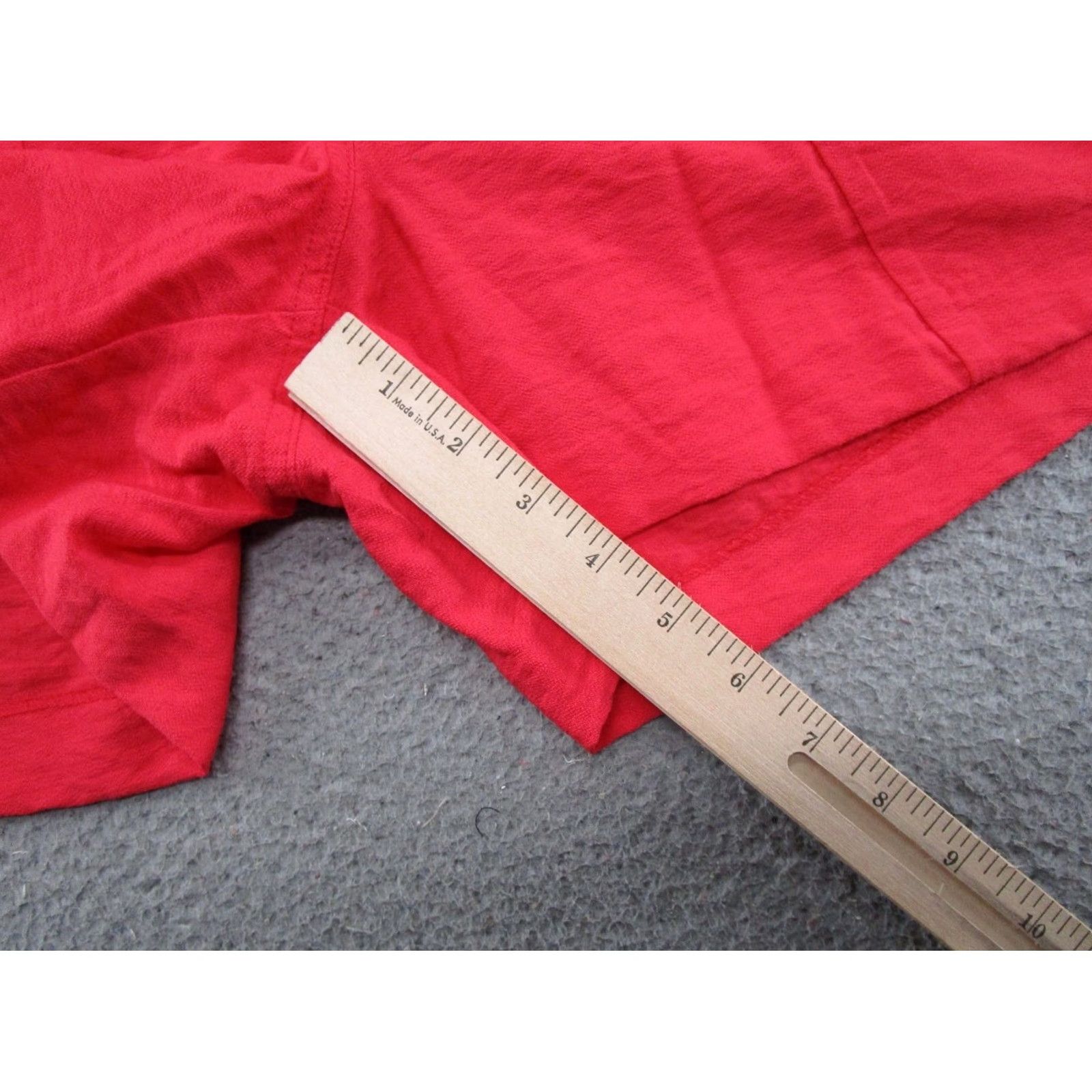 Vintage Maurices Belted Elastic Waist Red Shorts Women M Denim Style Casual 90s? No) Size 32" / US 10 / IT 46 - 6 Thumbnail