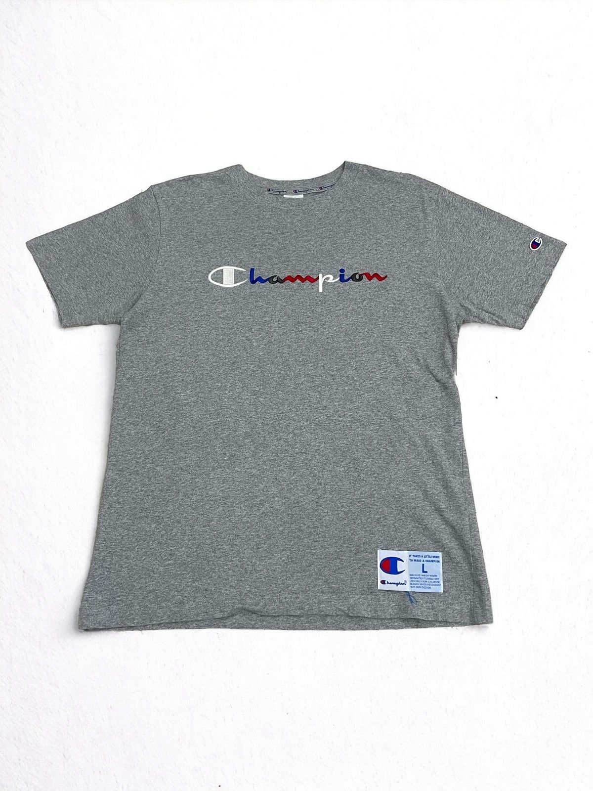 Champion Color Embroidery Details Arm Logo