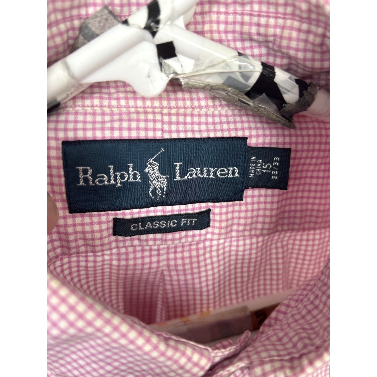 Ralph Lauren Ralph Lauren Mens Button-Down Shirt Long Sleeve 15 Pink White Stripe Size US M / EU 48-50 / 2 - 7 Thumbnail