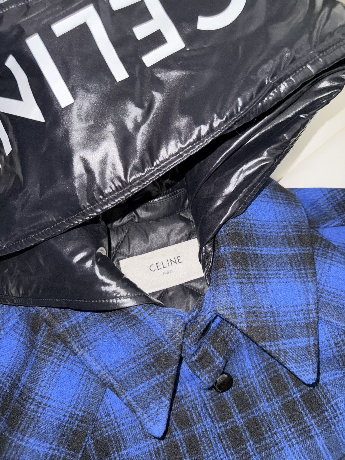 Celine Celine logo hoodies flannel jacket Size US S / EU 44-46 / 1 - 8 Thumbnail
