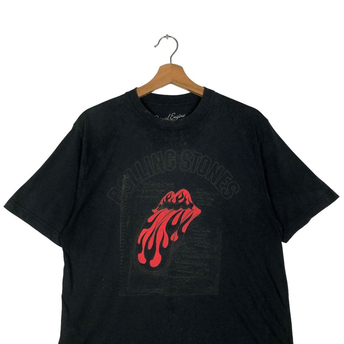Japanese Brand 🔥Rare Short Sleeve T-Shirt Rolling Stone Big Logo Size US L / EU 52-54 / 3 - 2 Thumbnail