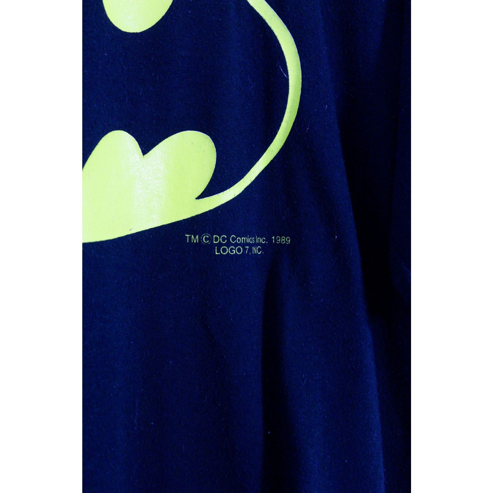 DC Comics Vintage Batman Movie DC Comics Logo 1989 Tee T-shirt 80s Size US XL / EU 56 / 4 - 2 Thumbnail