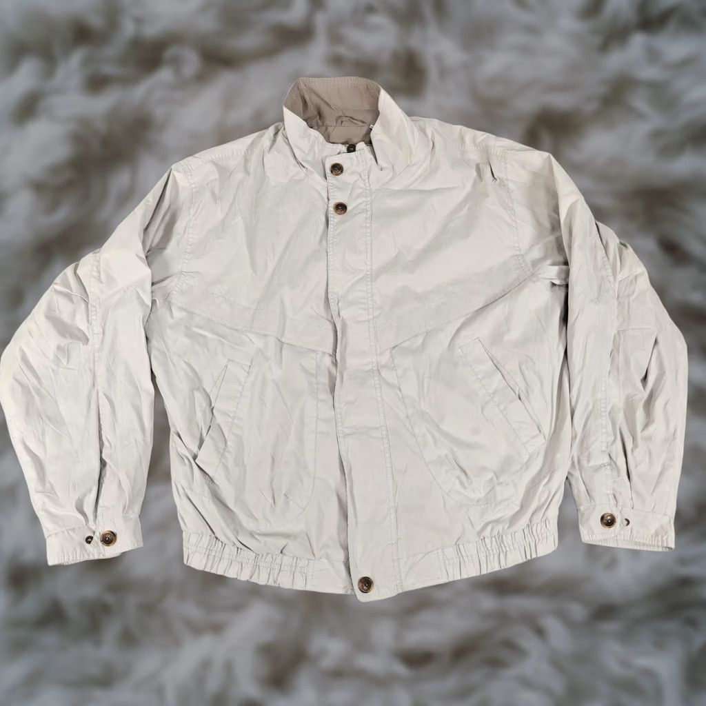 Members Only Members Only Jacket Mens Large Beige Microfiber Full Zip Windbreaker Coat Pockets Size US L / EU 52-54 / 3 - 1 Thumbnail