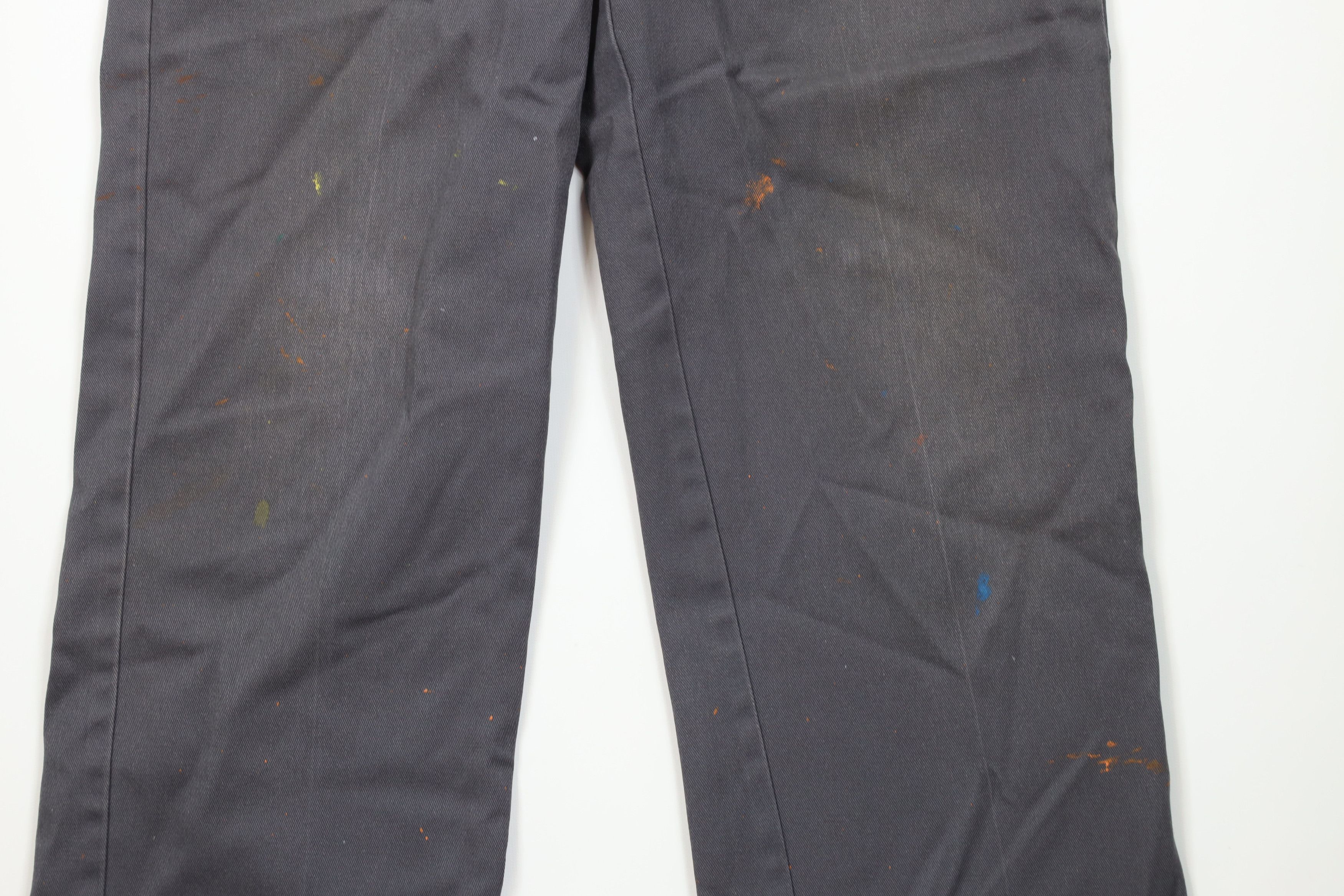 Dickies Vintage 90s Y2K Dickies Wide Leg Workwear Pants Gray Size US 32 / EU 48 - 3 Thumbnail