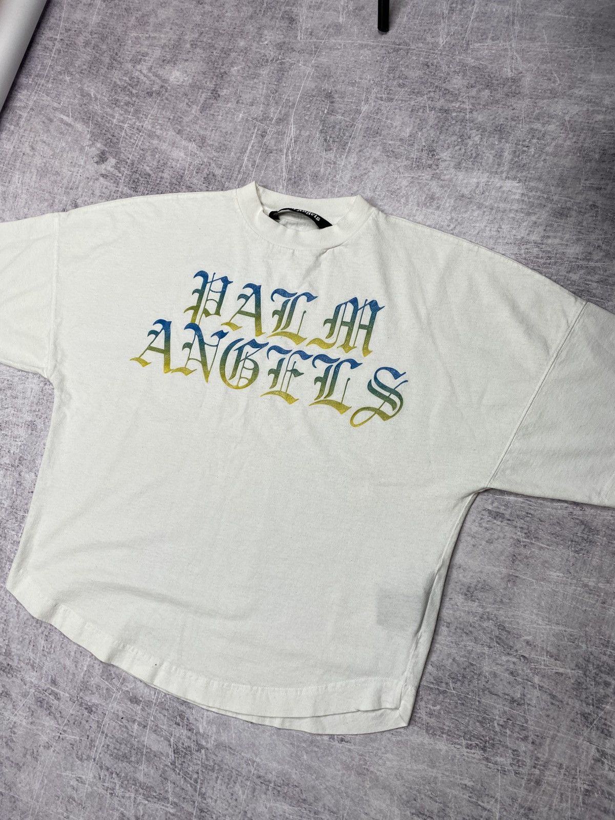 Palm Angels Oversized white shiny logo tee by Palm Angels Size US S / EU 44-46 / 1 - 2 Thumbnail