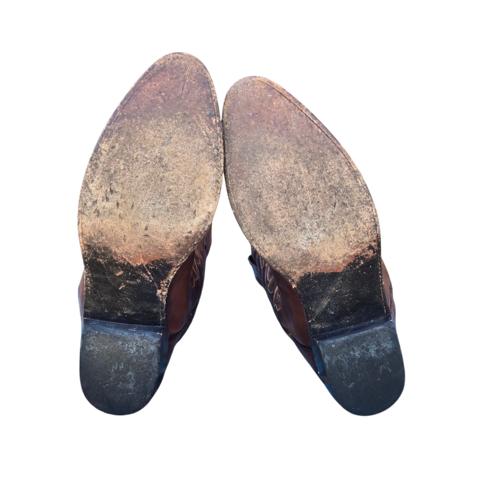 Dan Post Dan Post Cowboy Boots Mens Brown Leather 9 D Western Rockabi Size US 9 / EU 42 - 18 Thumbnail