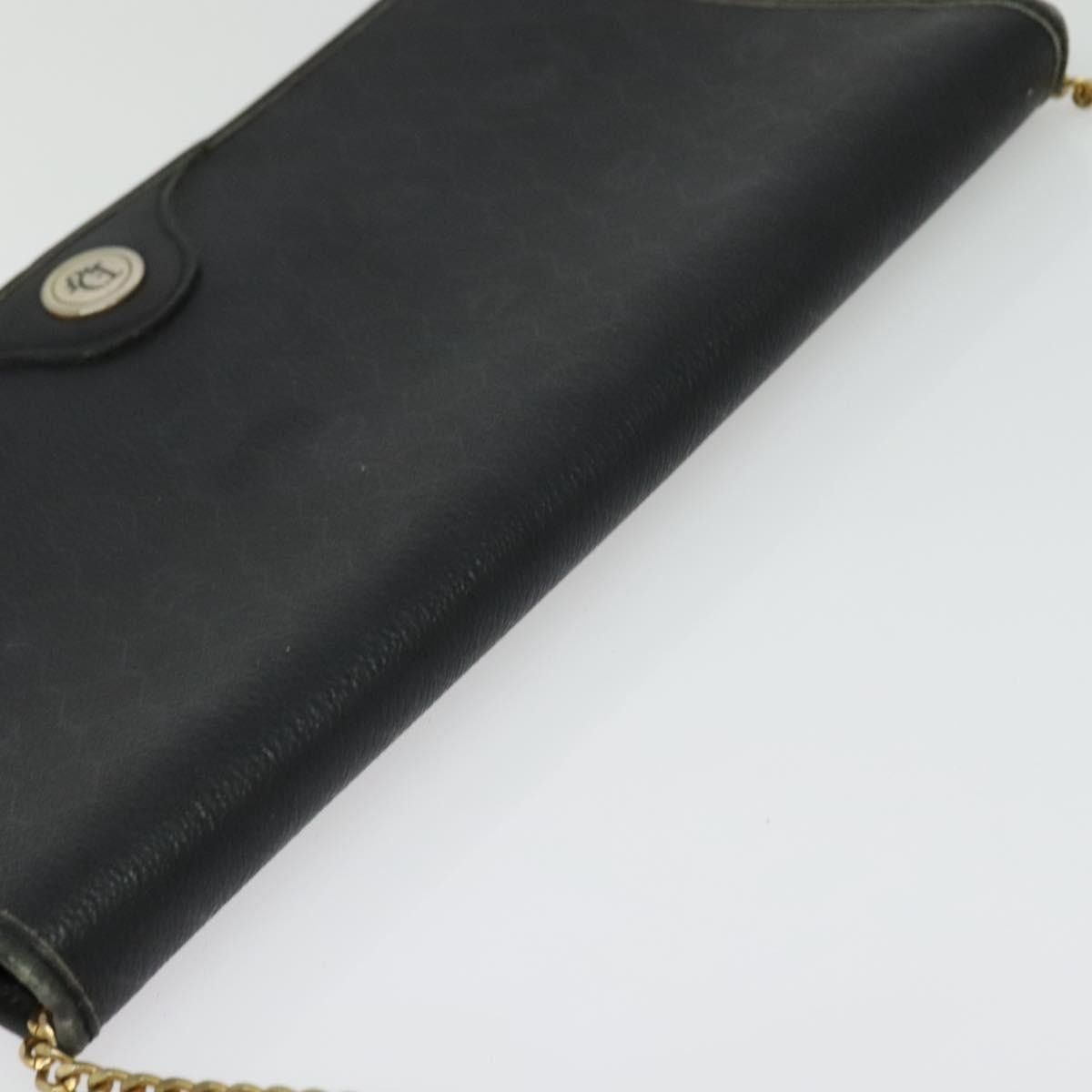 Dior DIOR Honeycomb Canvas Chain Shoulder Bag Pvc Black Gold Size ONE SIZE - 6 Thumbnail