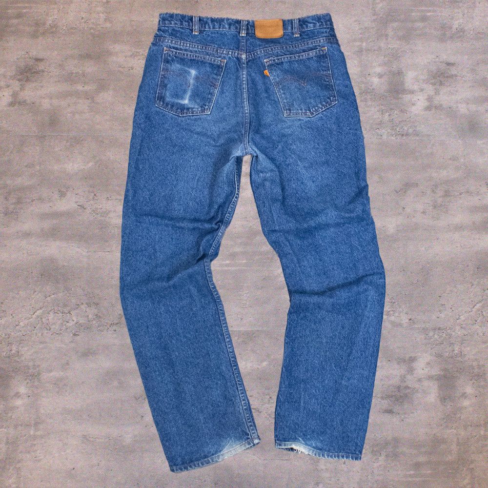 Levi's Vintage Clothing Vintage 1980's Levis 619 Wash Straight Denim Jean's Pant's Size US 34 / EU 50 - 1 Thumbnail