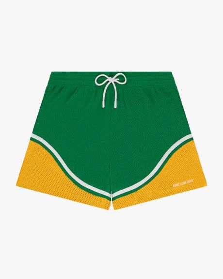 Aime Leon Dore o1mle0526 Colorblock Court Short in Green/Yellow Size US 34 / EU 50 - 1 Preview