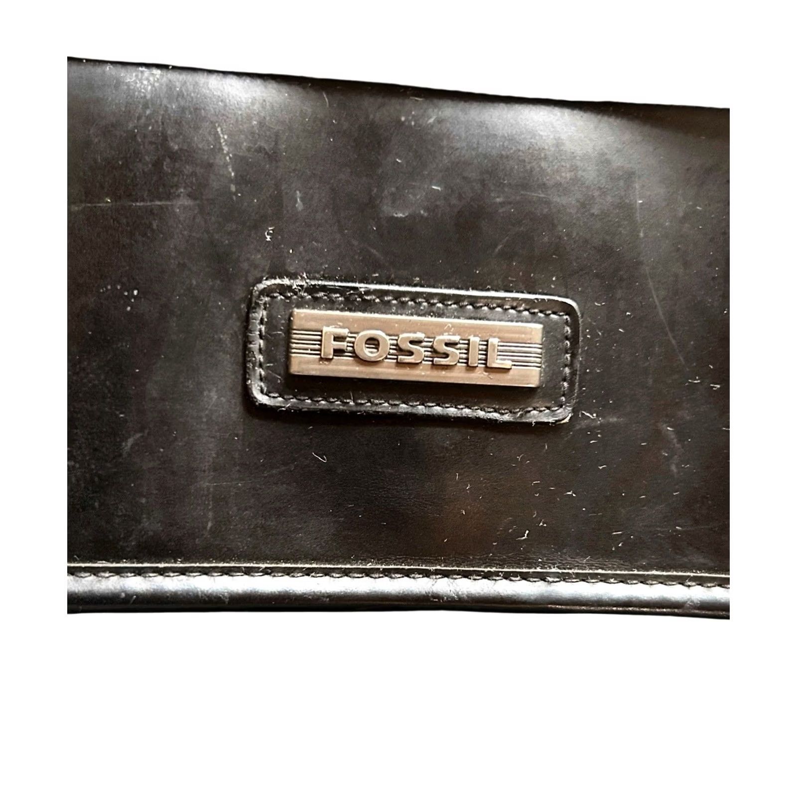 Fossil Fossil Kinley Crossbody Crossbody Bag Black Leather Nylon Large Women Size ONE SIZE - 5 Thumbnail