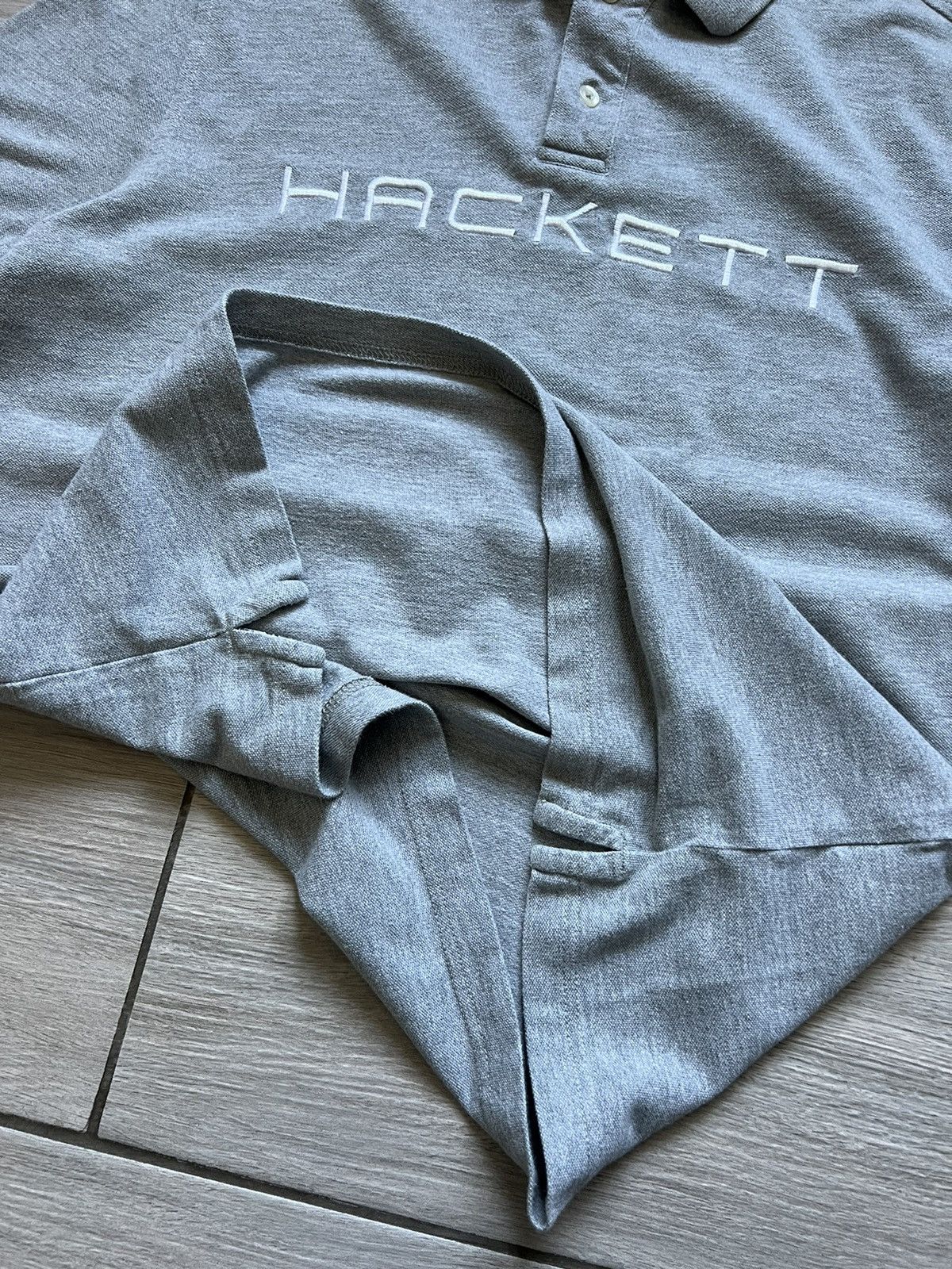 Hackett Vintage Hackett Polo T-shirt Grey Old Money Size US M / EU 48-50 / 2 - 9 Thumbnail