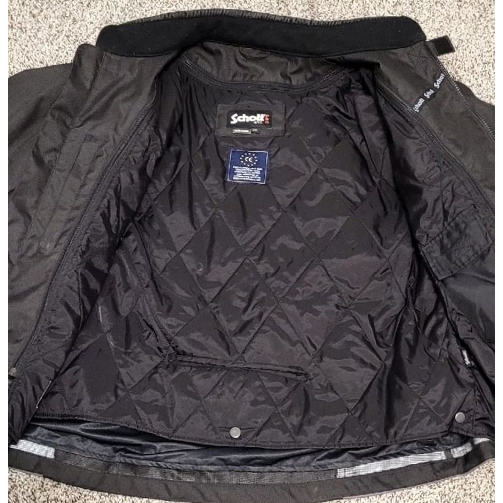 Schott Schott PRO NYC Nylon Racing Jacket 2XL Black Pockets Zipper Mid-Length Size US XXL / EU 58 / 5 - 4 Thumbnail