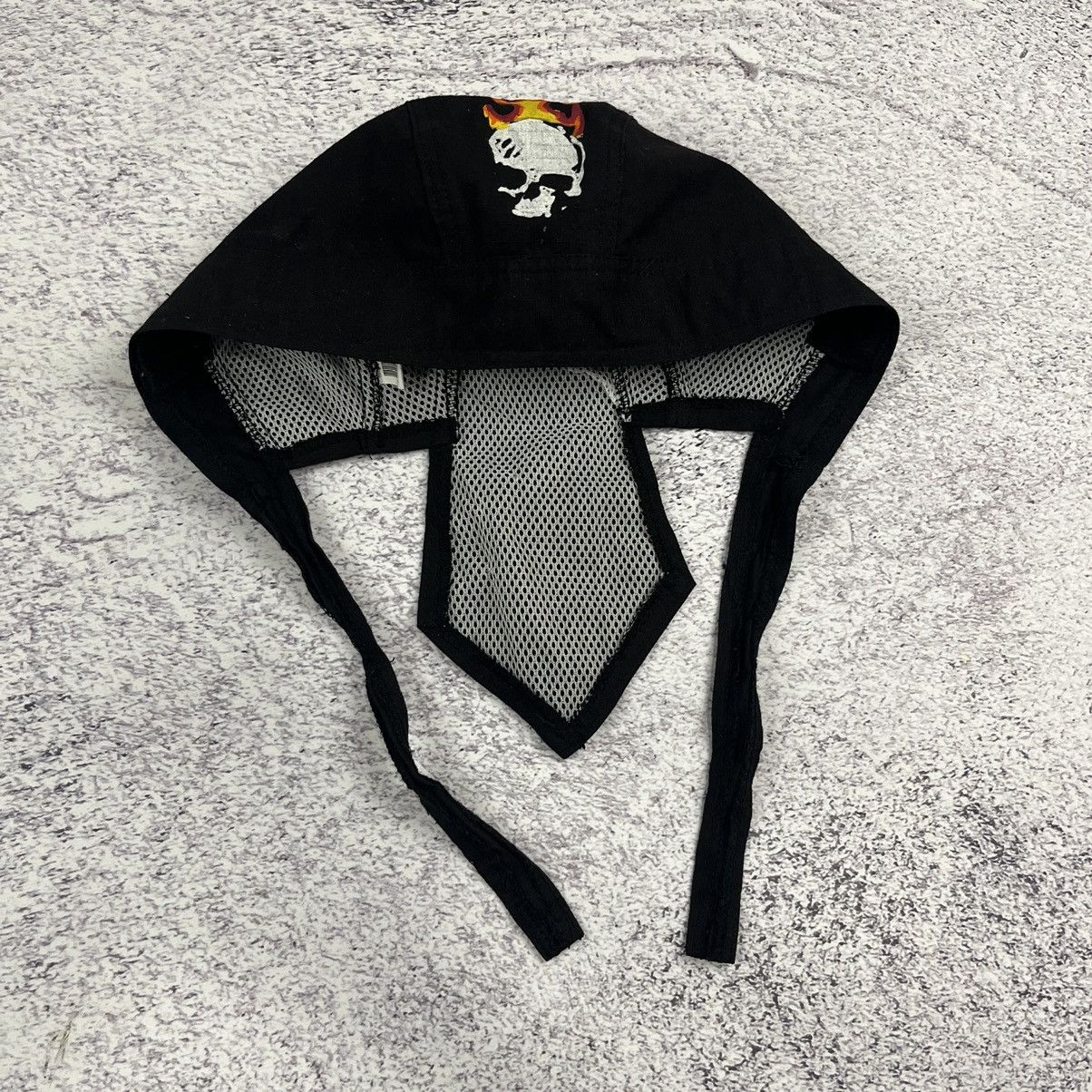 Japanese Brand Bandana Hat Harley gavidson 90s punk rock emo punk fire Size ONE SIZE - 1 Thumbnail
